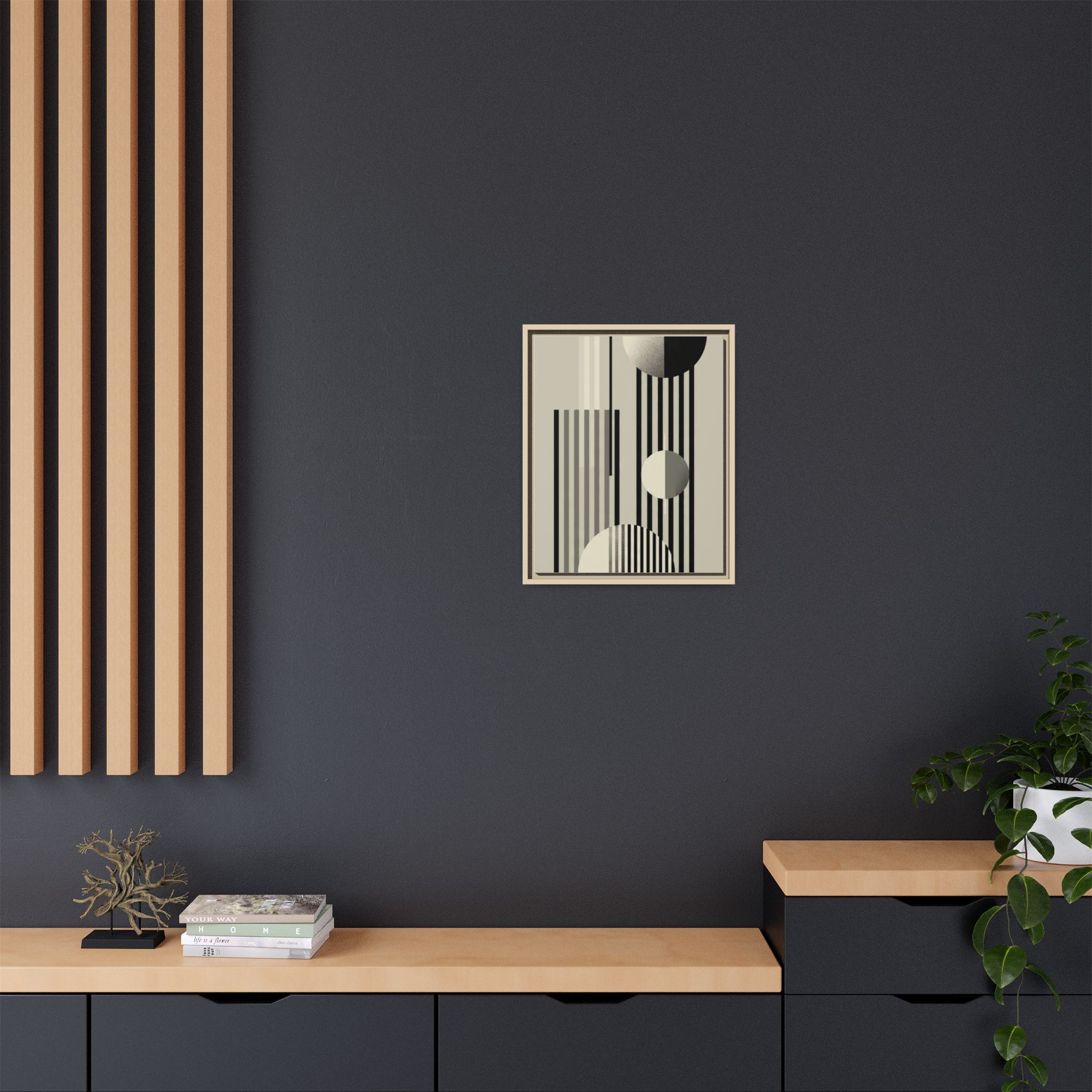Abstract Geometric Canvas Print — Framed Matte Wall Art - Image 164