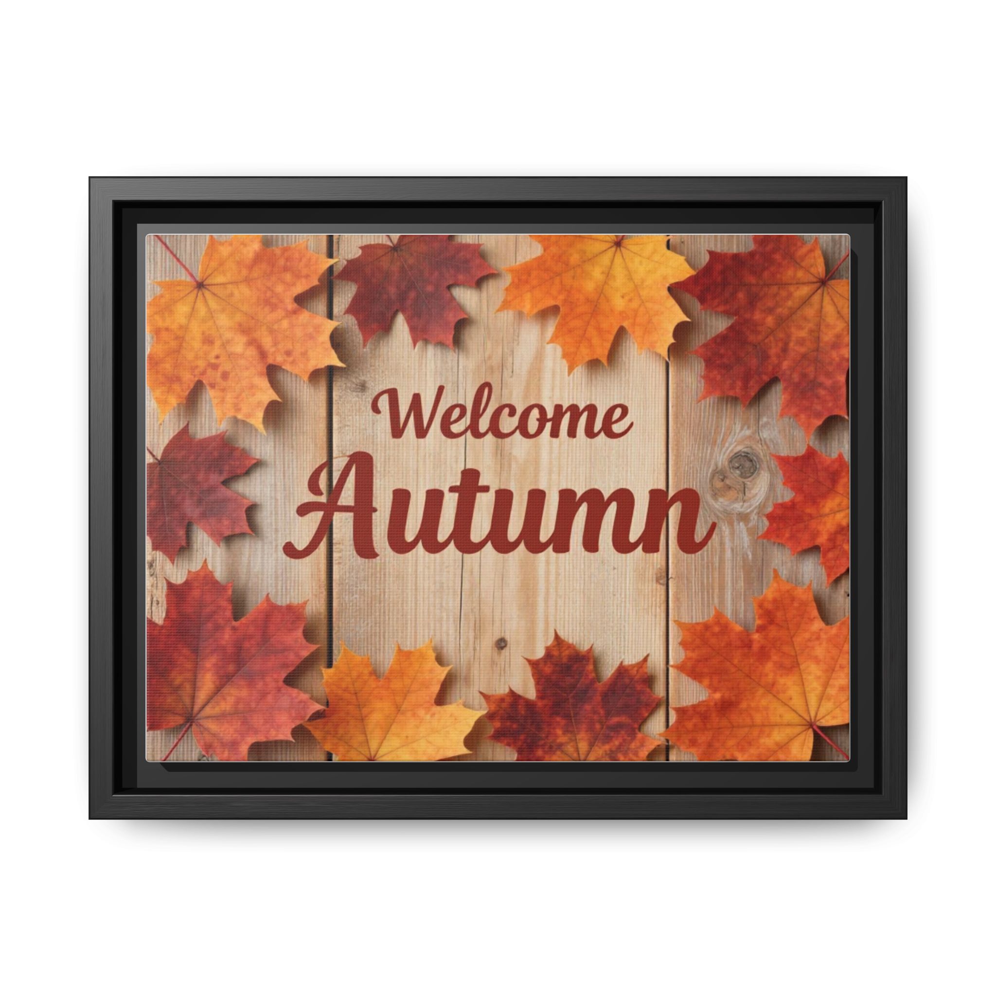 Welcome Autumn Framed Canvas Wall Art - Image 10