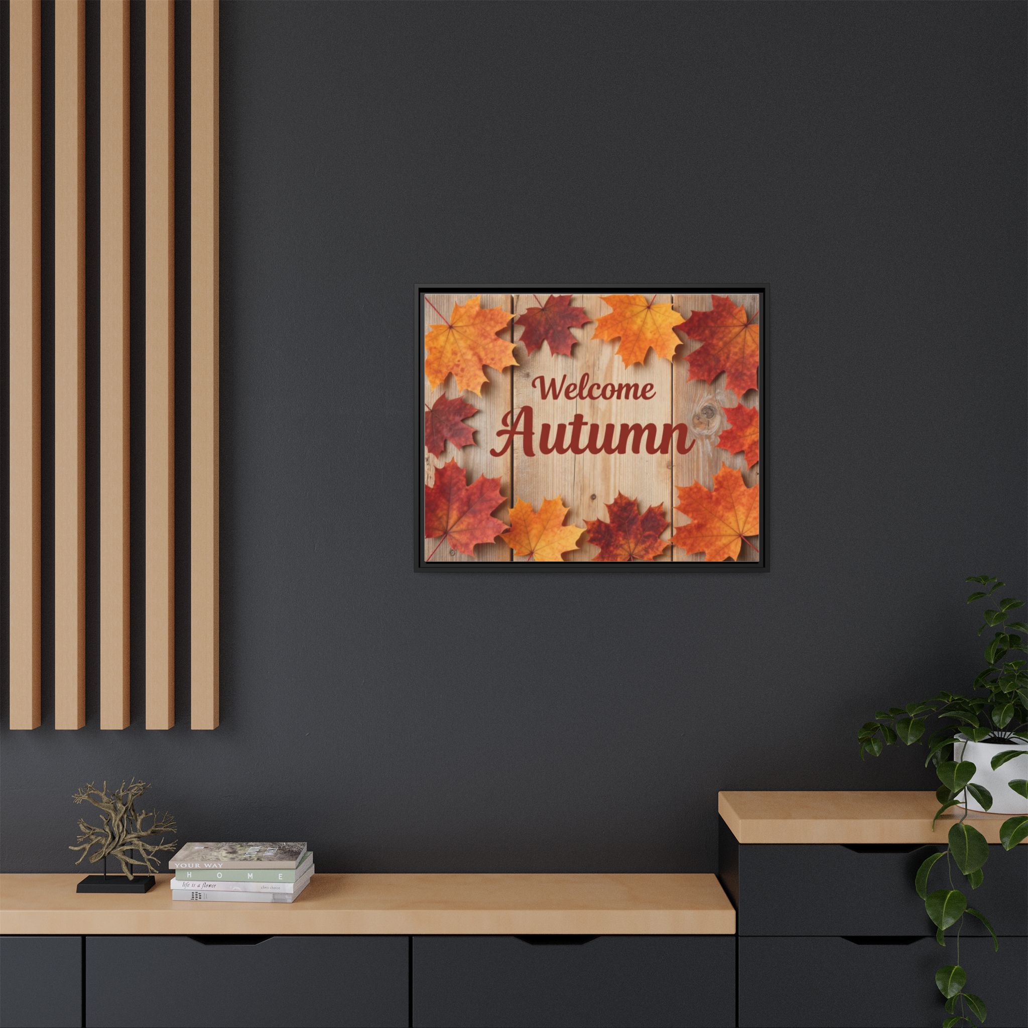 Welcome Autumn Framed Canvas Wall Art - Image 208