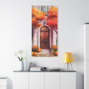 Autumn Entrance Matte Canvas Print — Stretched 1.25"