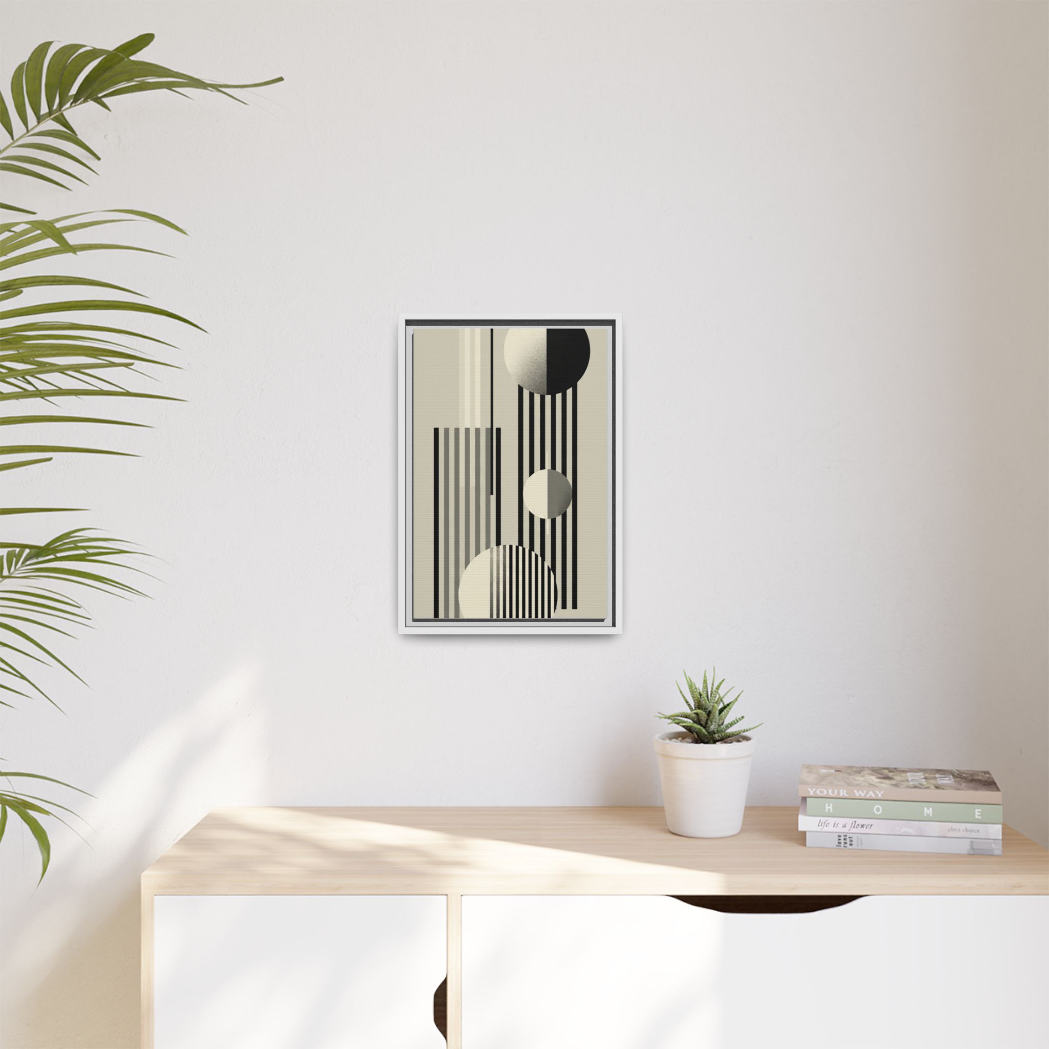 Abstract Geometric Canvas Print — Framed Matte Wall Art - Image 123