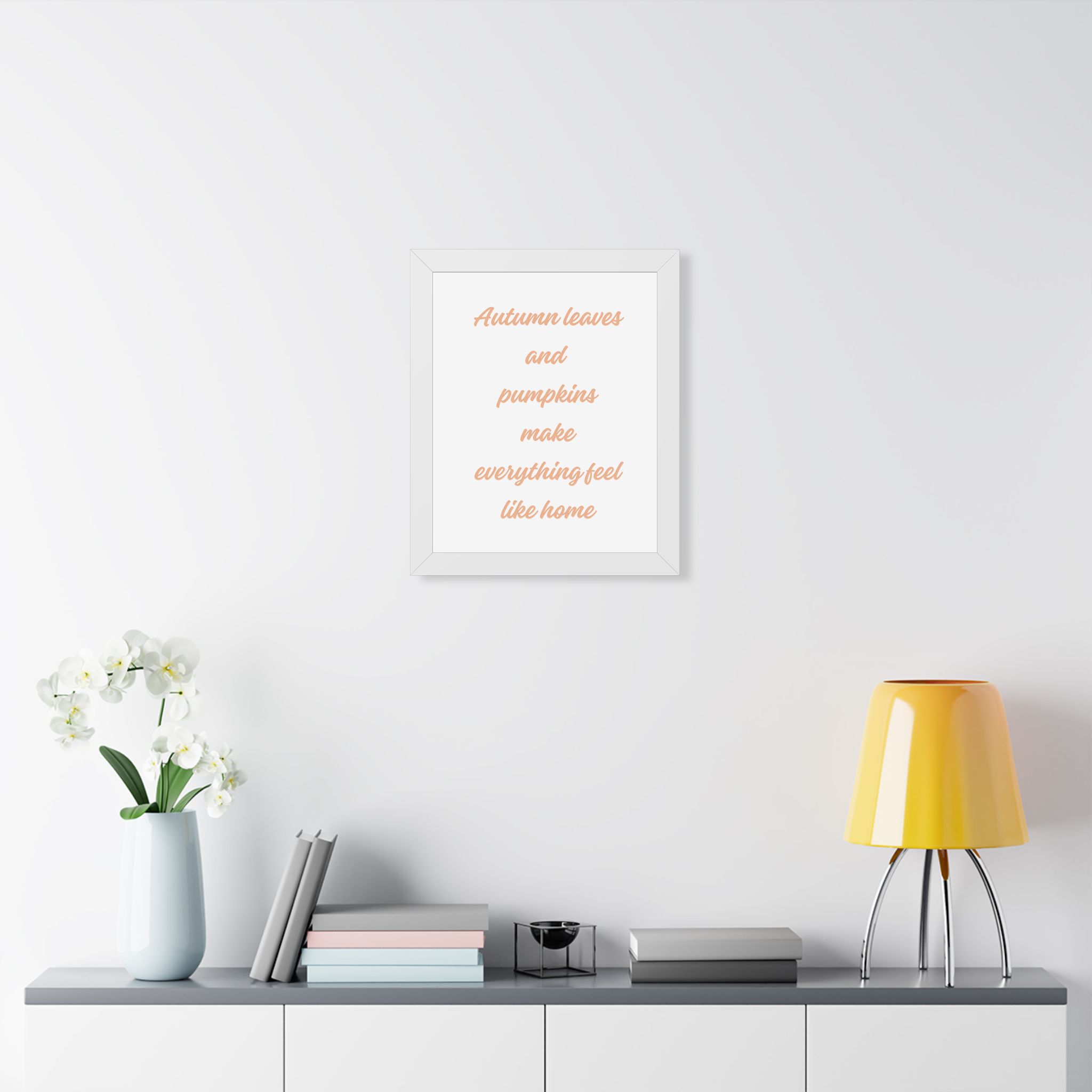 Autumn Leaves and Pumpkins Framed Poster — Cozy Fall Wall Art - Image 14