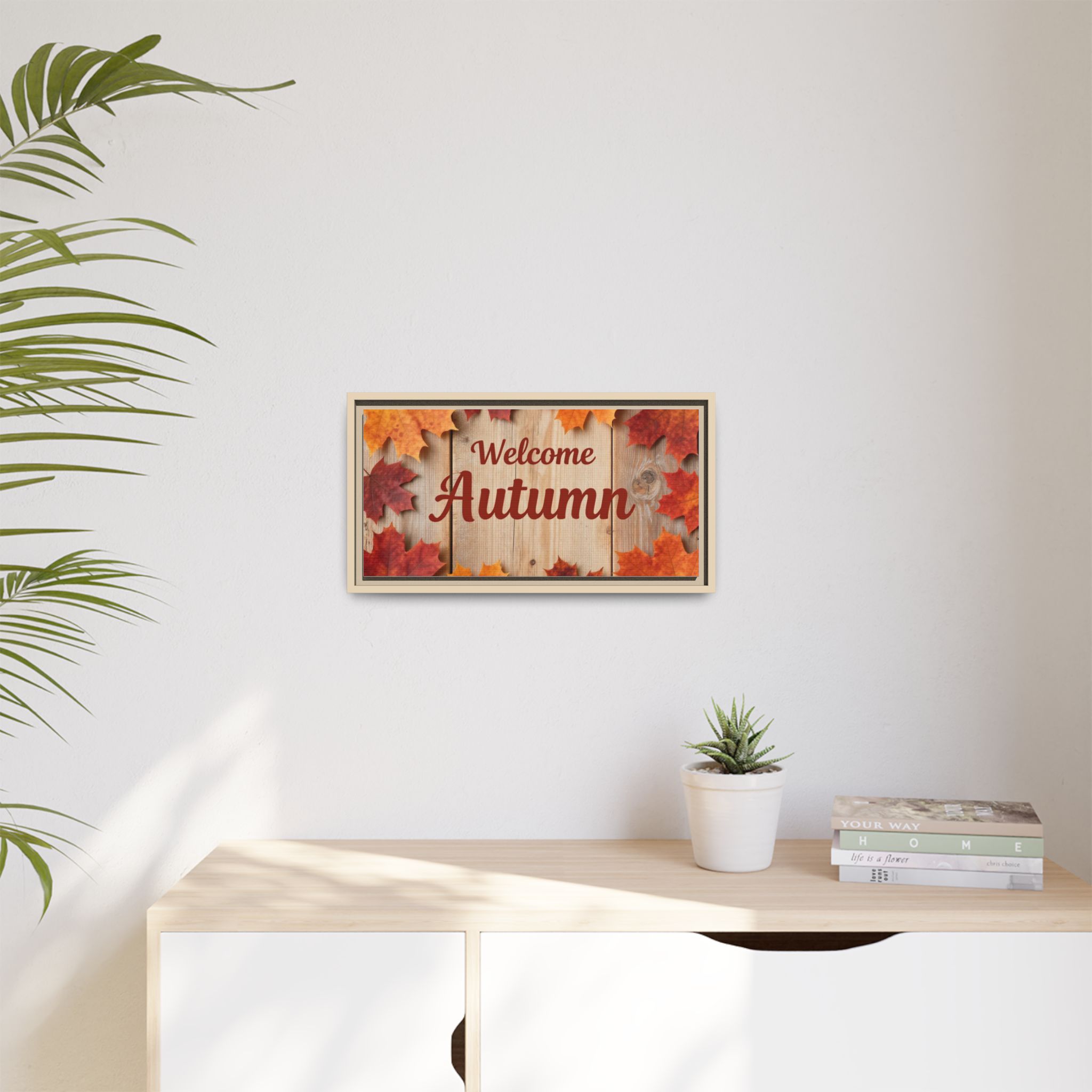 Welcome Autumn Framed Canvas Wall Art - Image 131