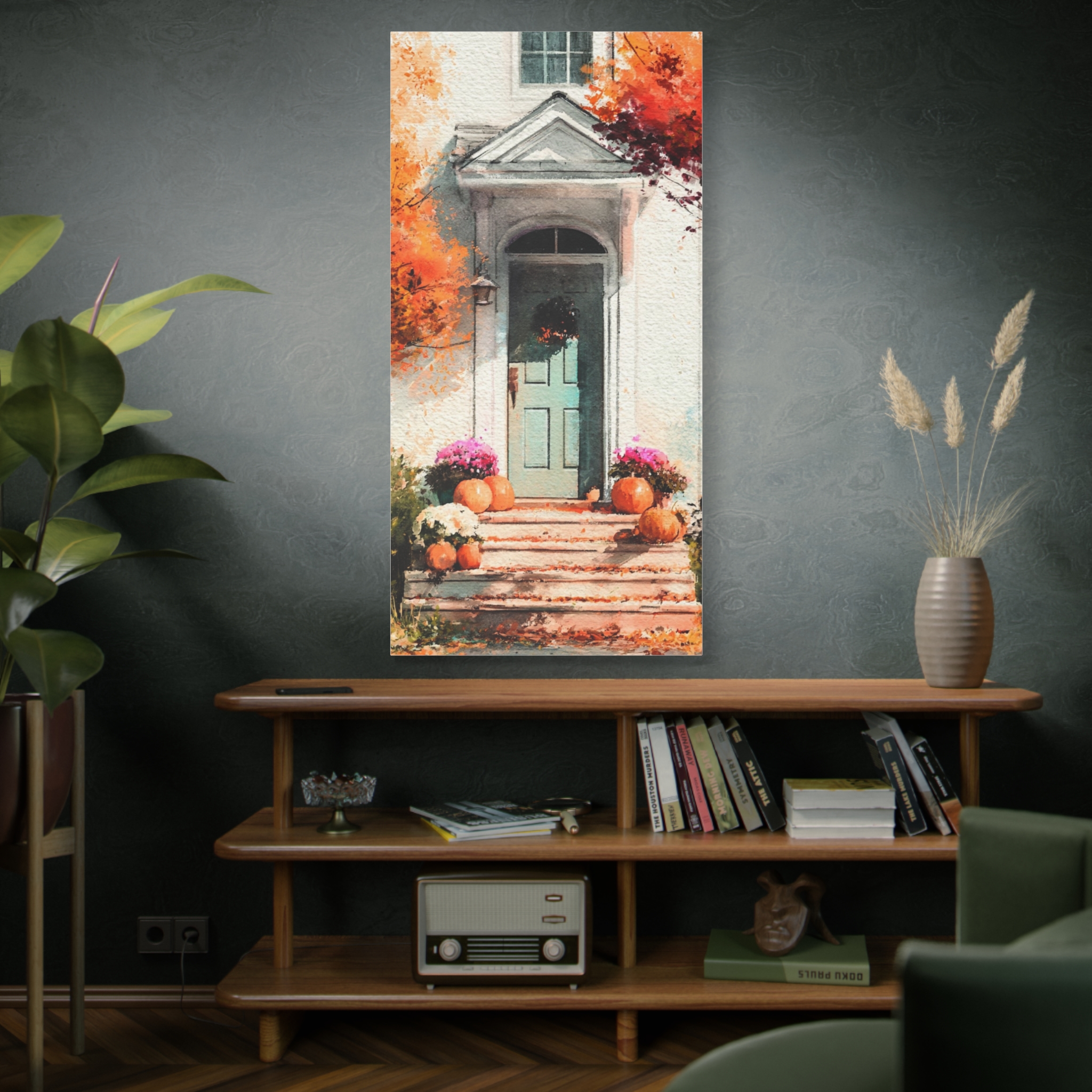 Autumn Front Door Canvas — Fall Pumpkin Porch Wall Art - Image 9