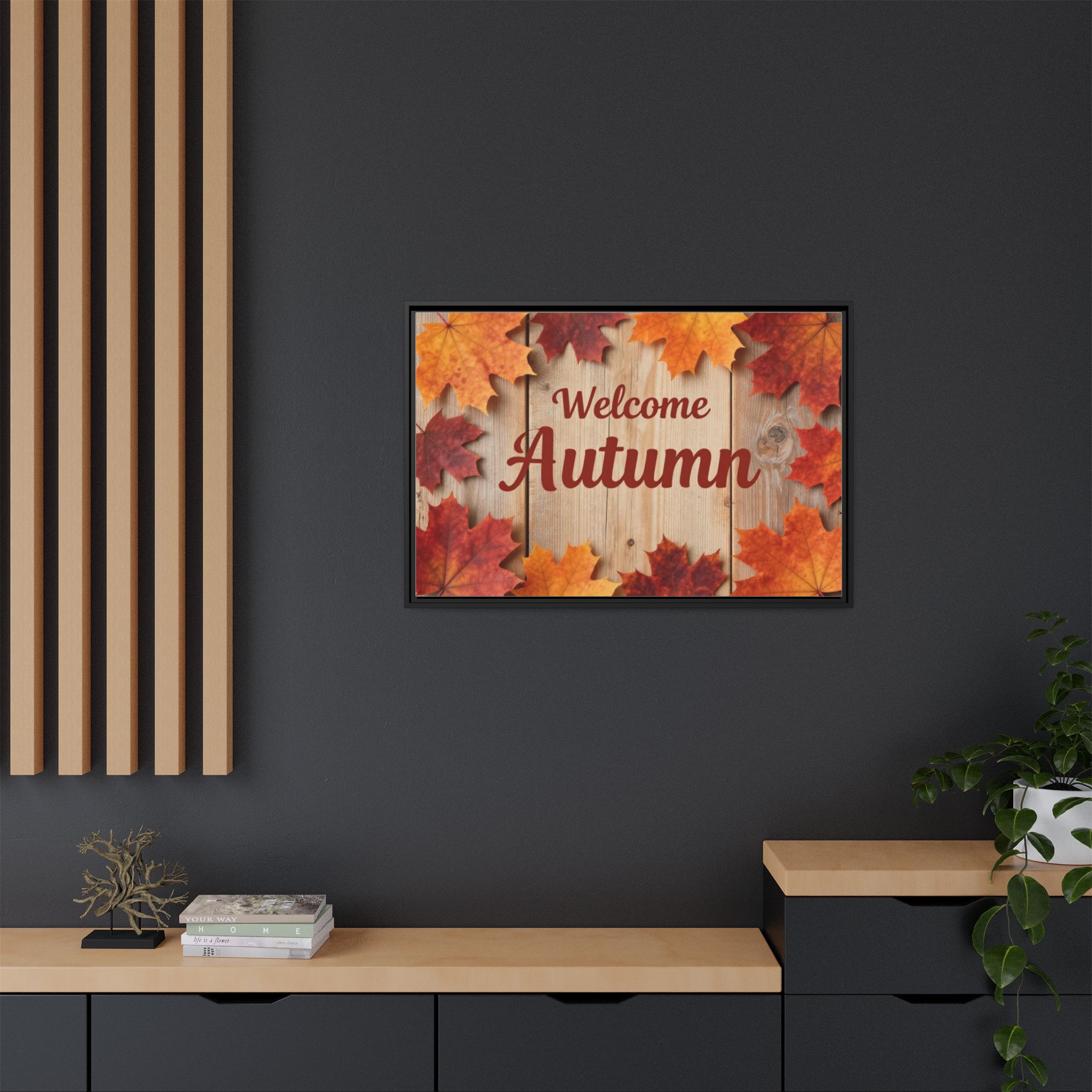 Welcome Autumn Framed Canvas Wall Art - Image 124