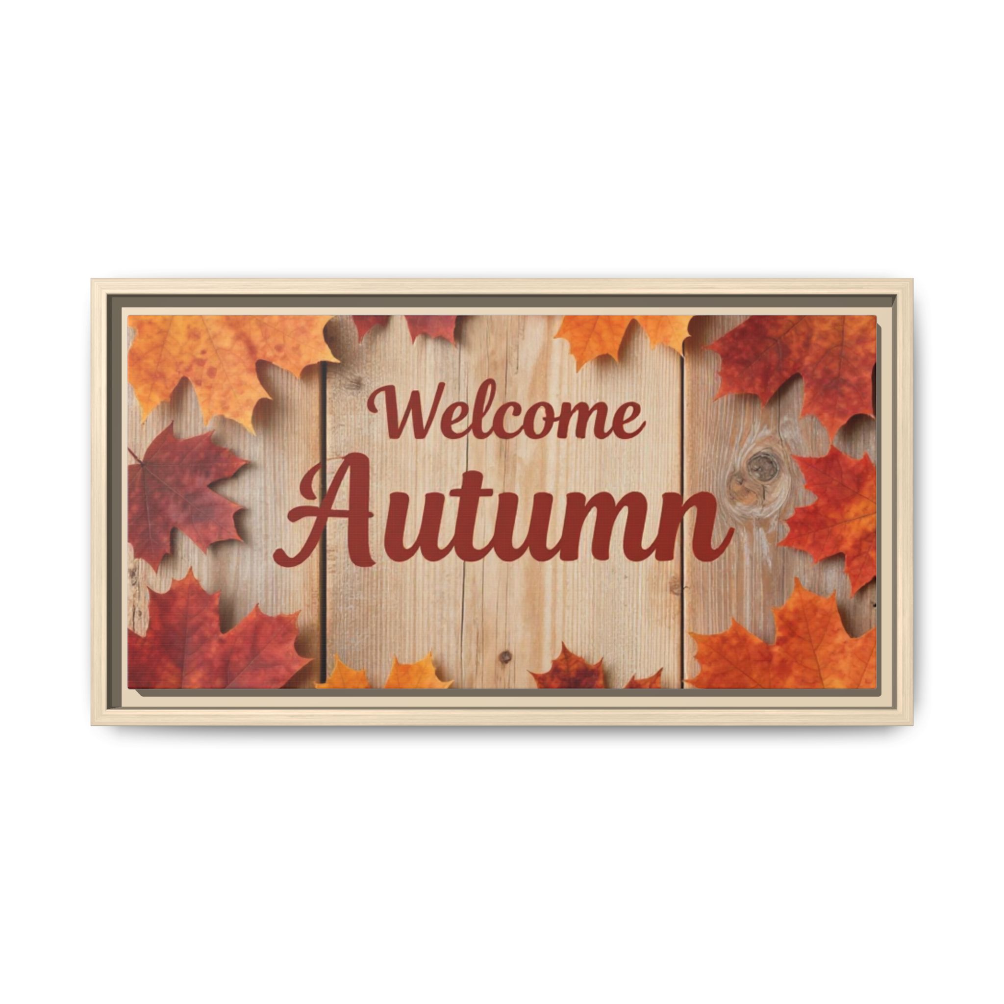 Welcome Autumn Framed Canvas Wall Art - Image 129