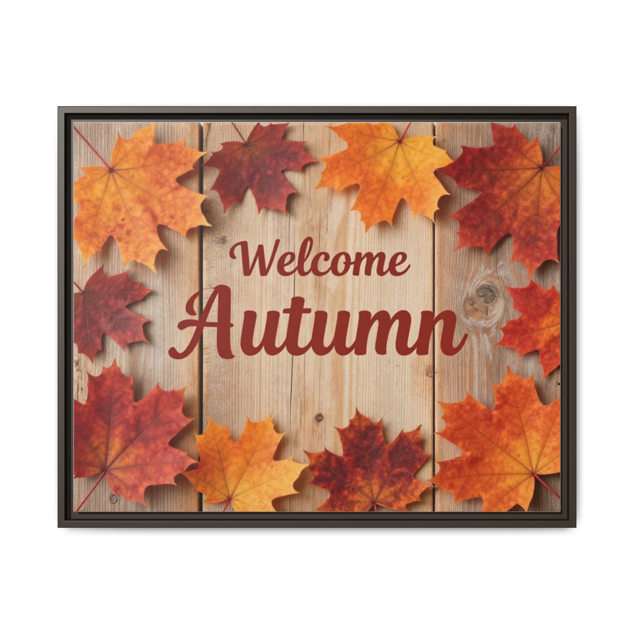 Welcome Autumn Framed Canvas Wall Art - Image 201