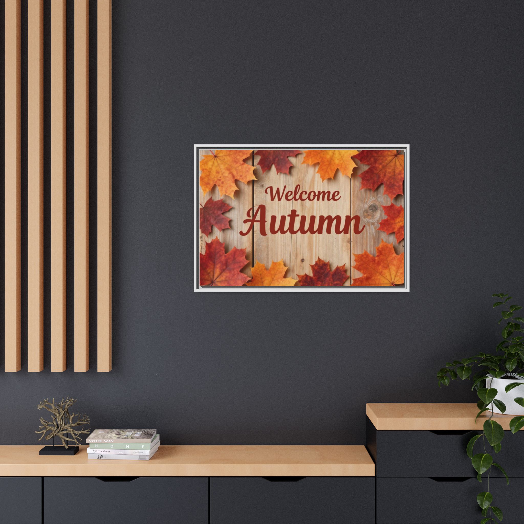 Welcome Autumn Framed Canvas Wall Art - Image 116
