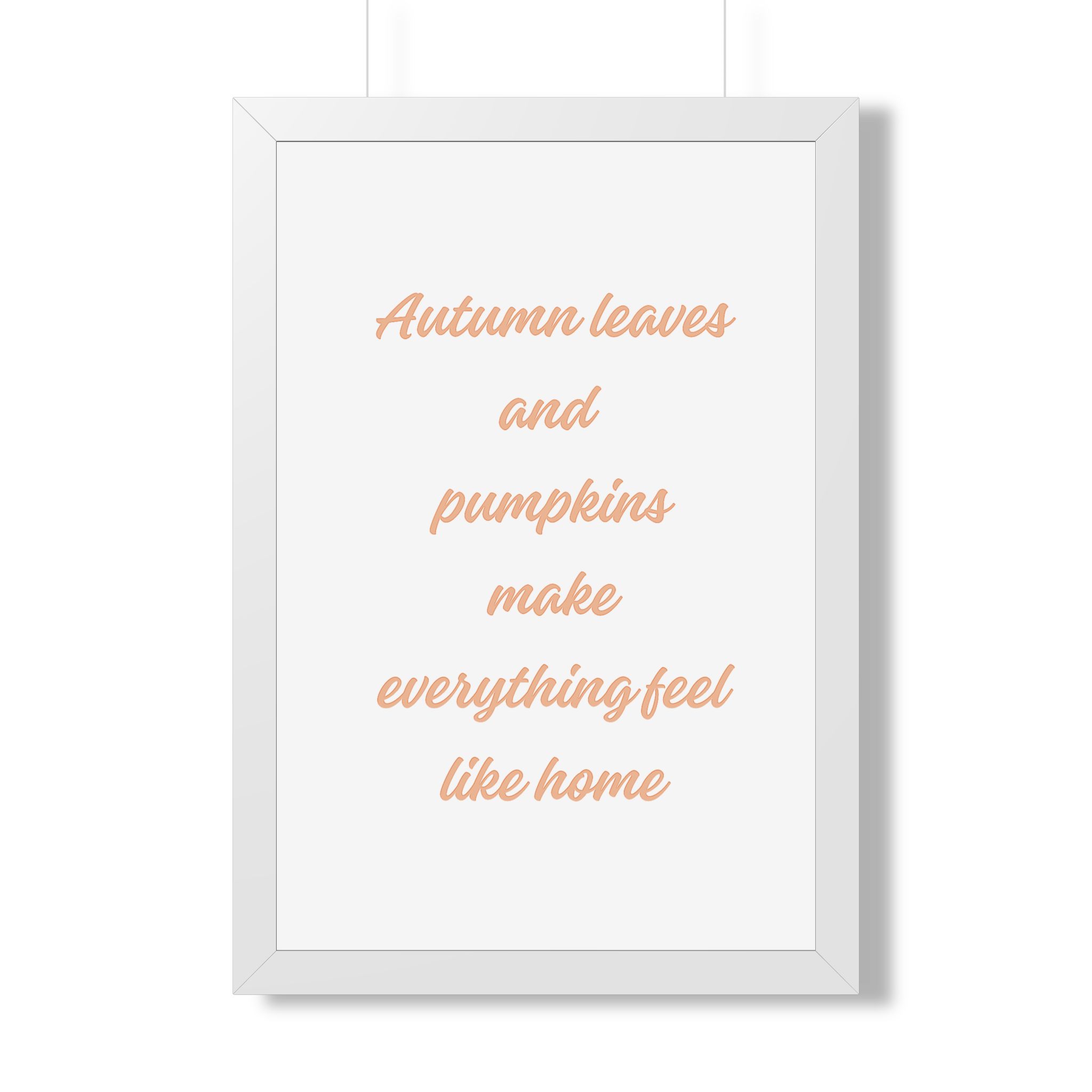 Autumn Leaves and Pumpkins Framed Poster — Cozy Fall Wall Art - Image 15