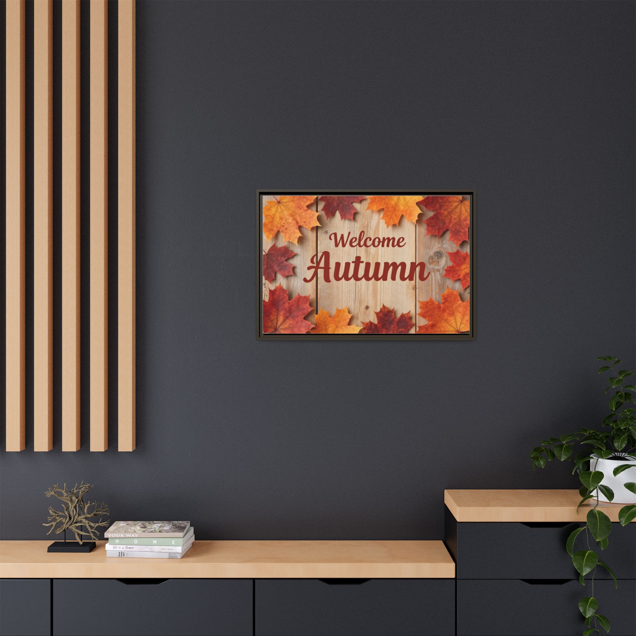 Welcome Autumn Framed Canvas Wall Art - Image 56