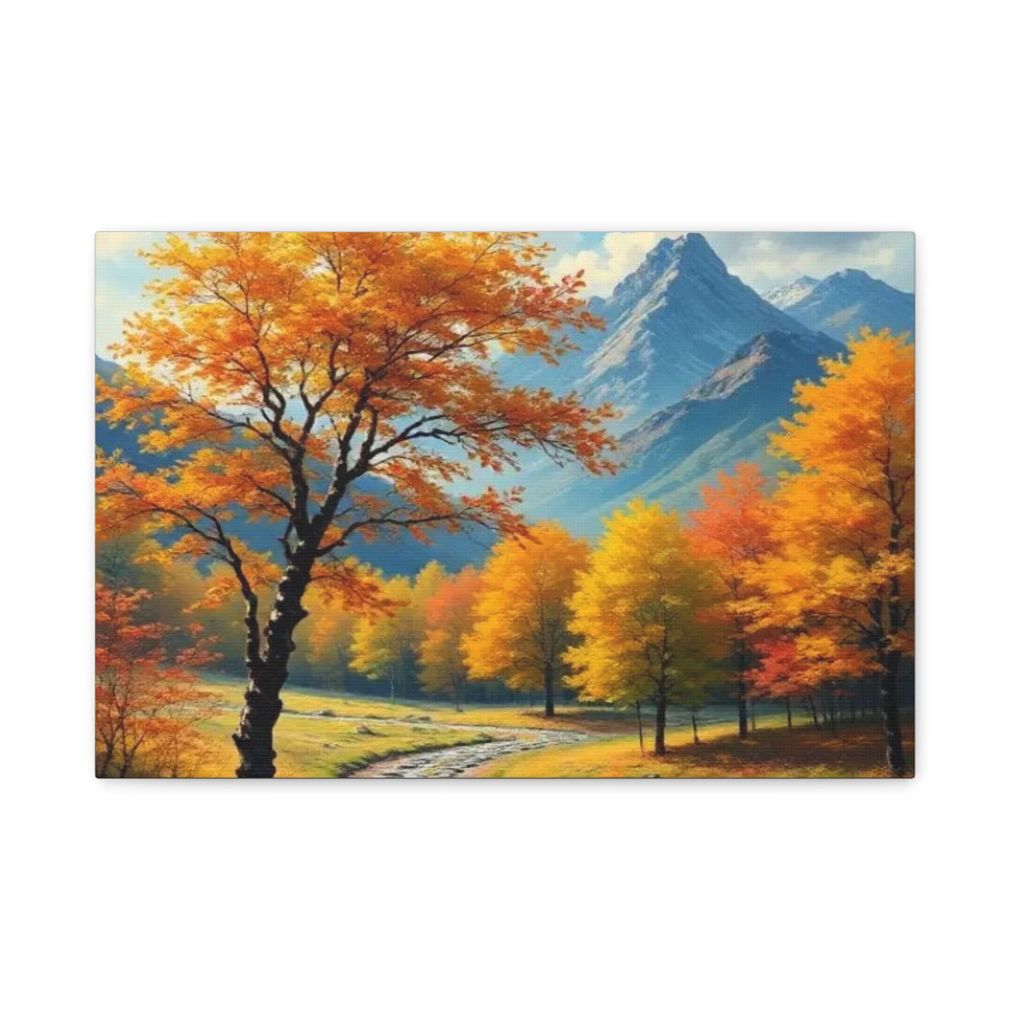 Autumn Mountain Path Canvas Print — Fall Landscape Wall Art - Image 4