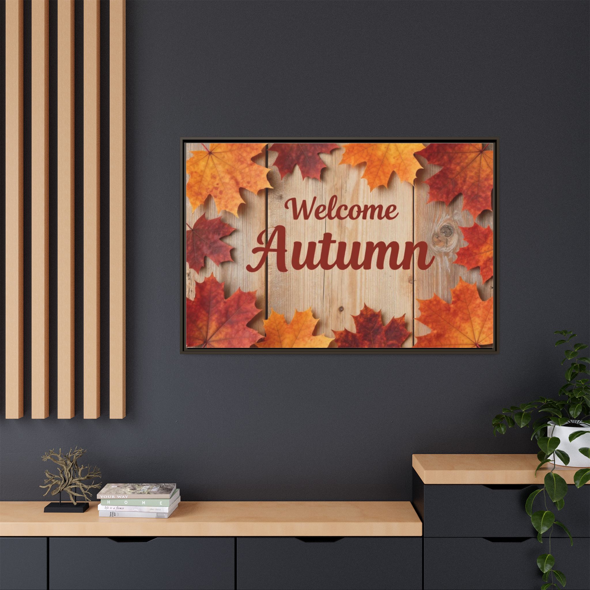 Welcome Autumn Framed Canvas Wall Art - Image 29