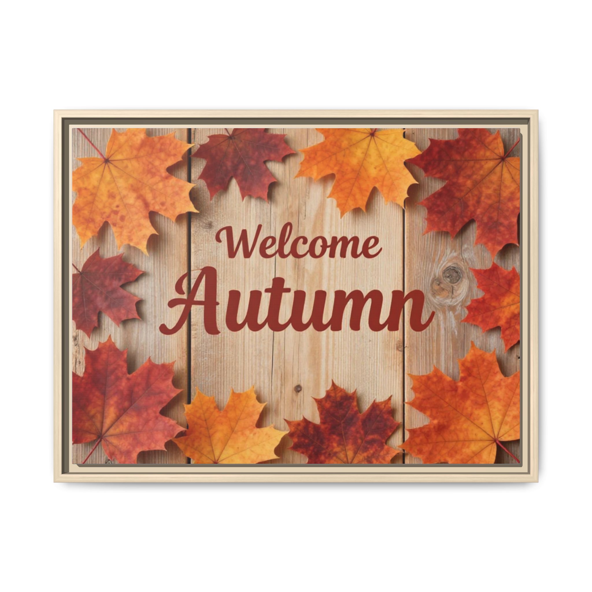 Welcome Autumn Framed Canvas Wall Art - Image 173