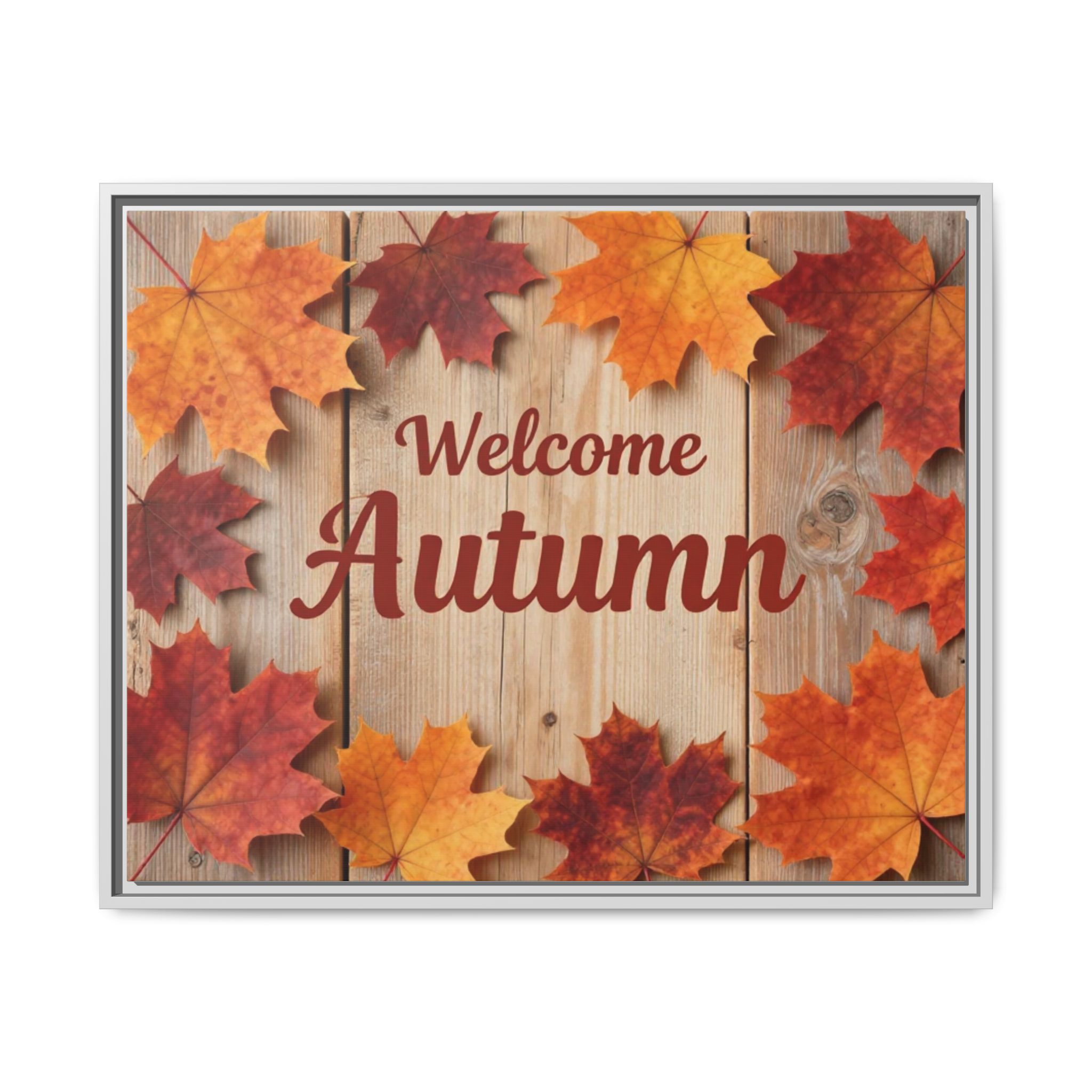 Welcome Autumn Framed Canvas Wall Art - Image 193