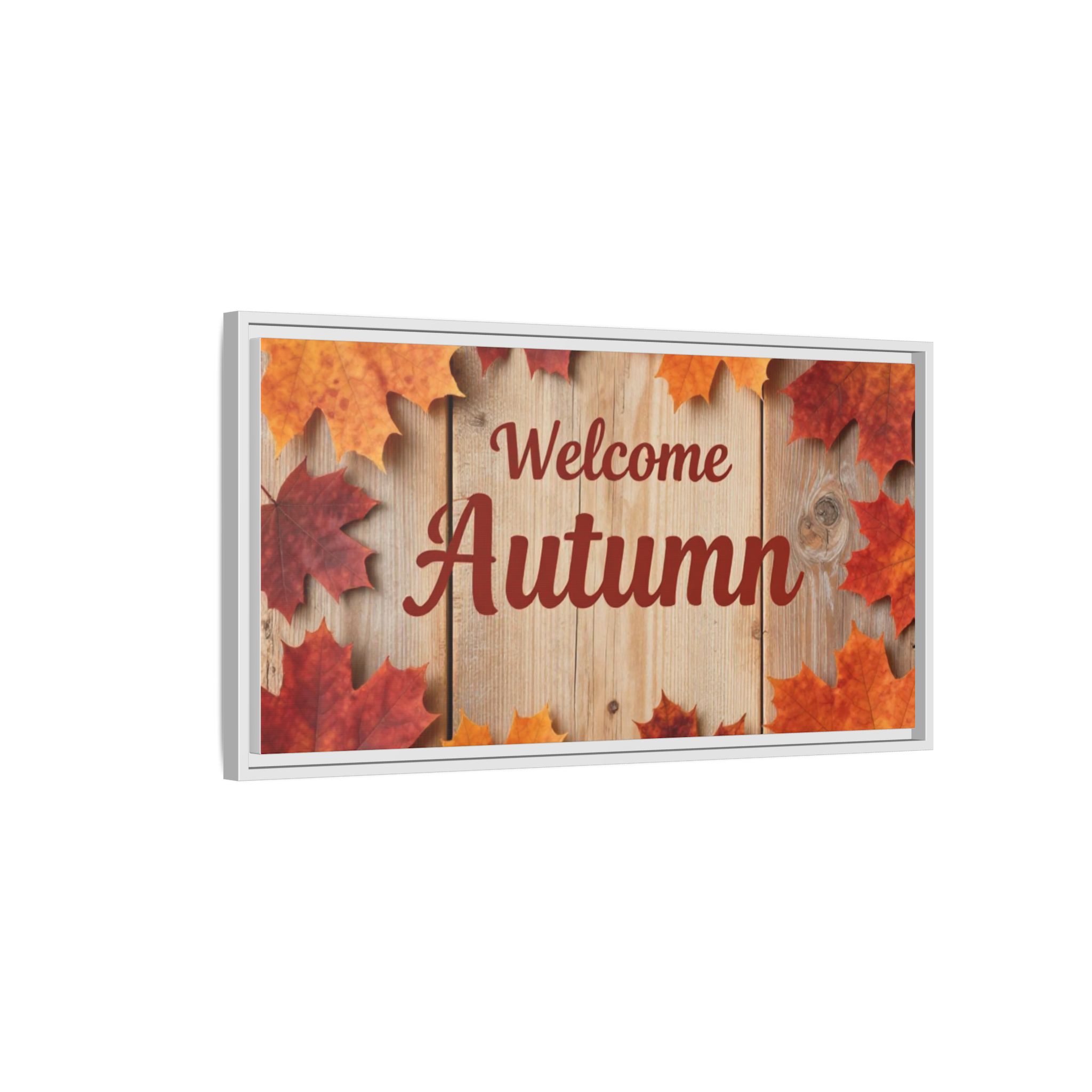 Welcome Autumn Framed Canvas Wall Art - Image 234
