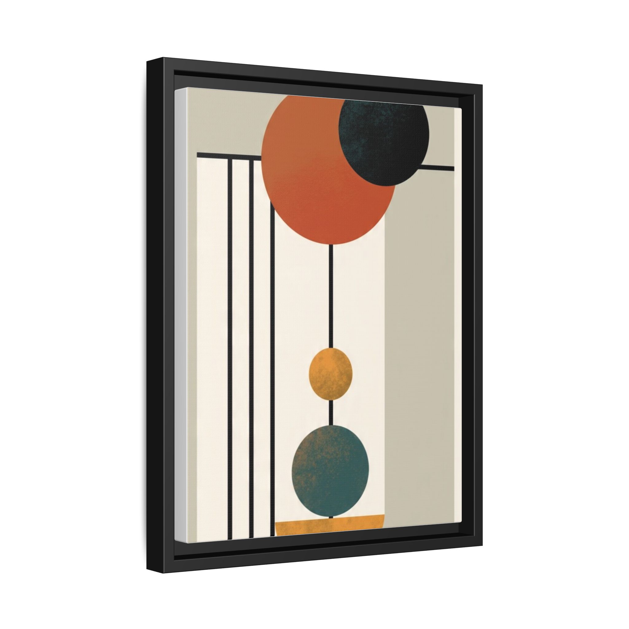 Abstract Geometric Wall Art Print — Matte Framed Canvas - Image 70