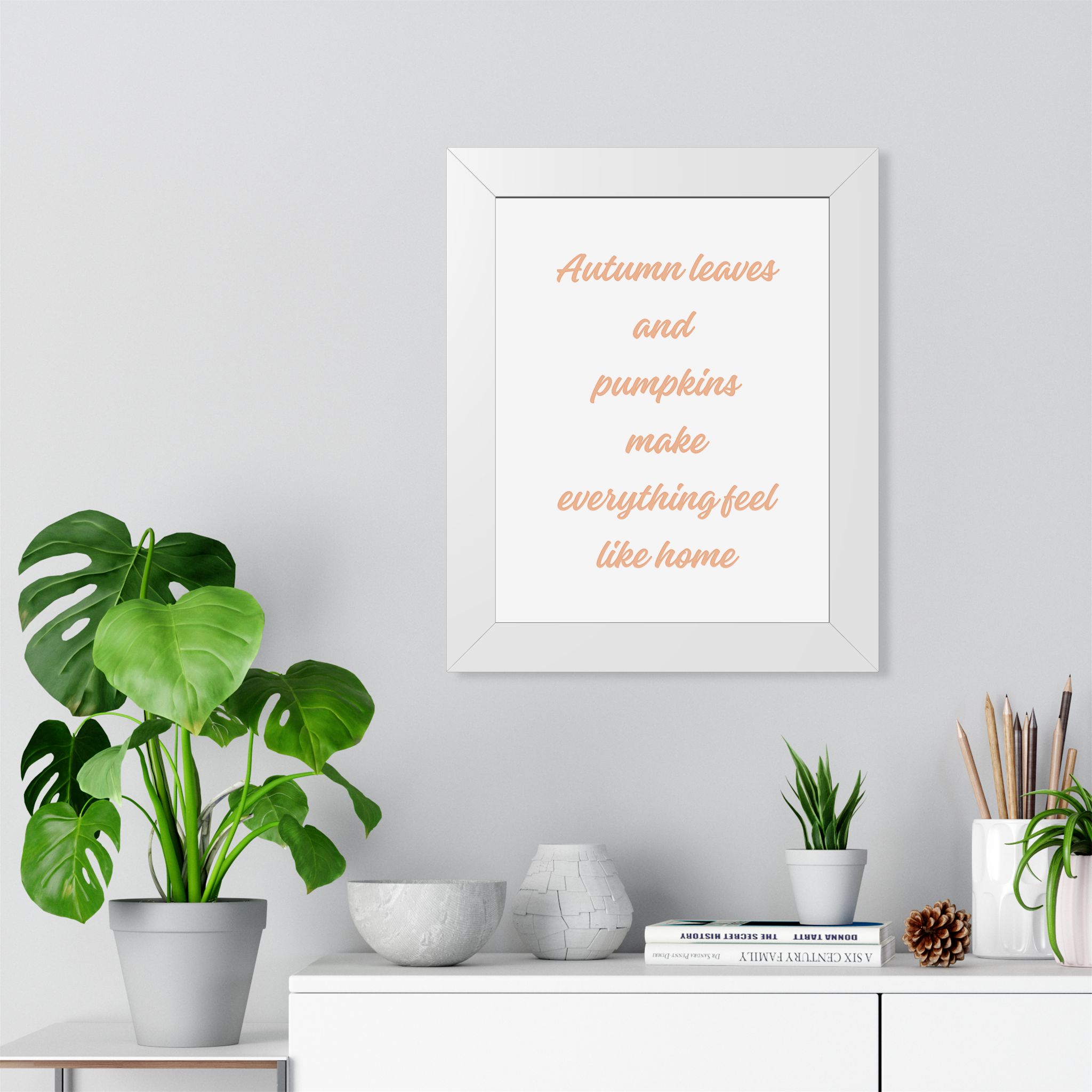 Autumn Leaves and Pumpkins Framed Poster — Cozy Fall Wall Art - Image 10