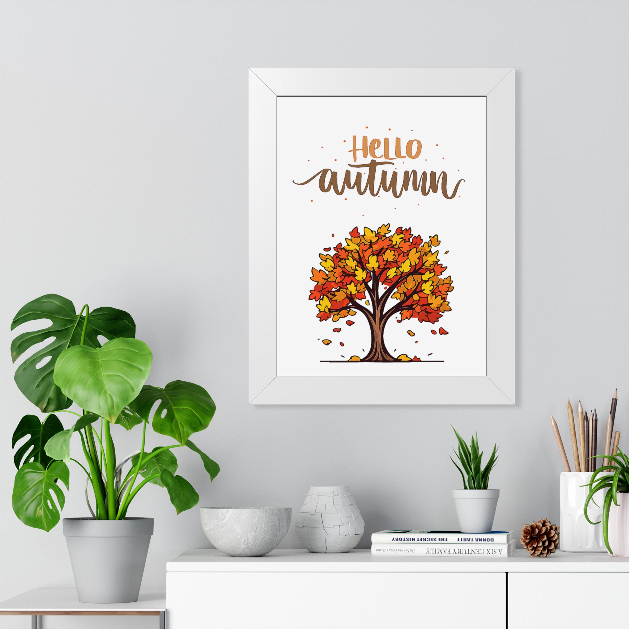 Autumn Poster - "Hello Autumn" Framed Wall Art - Image 12
