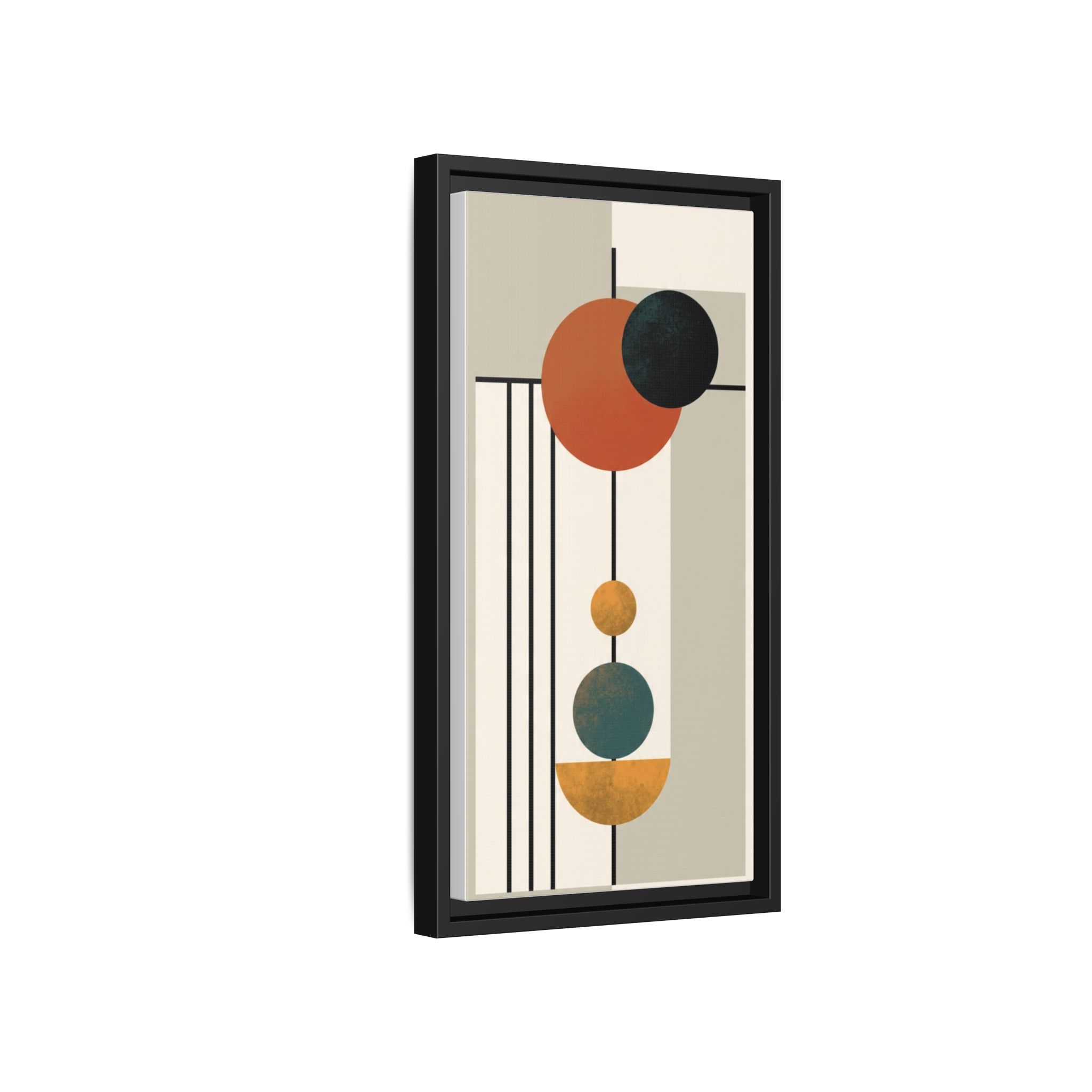 Abstract Geometric Wall Art Print — Matte Framed Canvas - Image 94