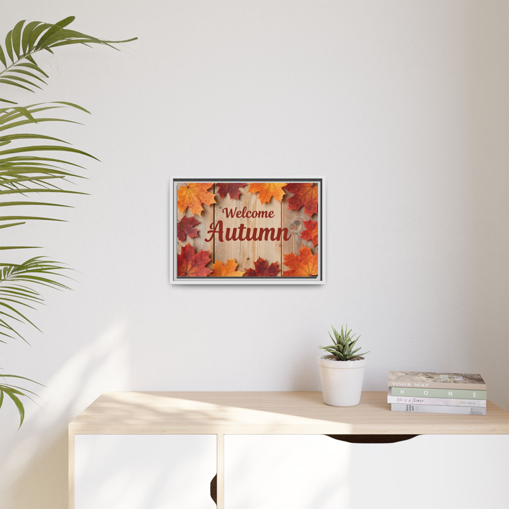 Welcome Autumn Framed Canvas Wall Art - Image 111