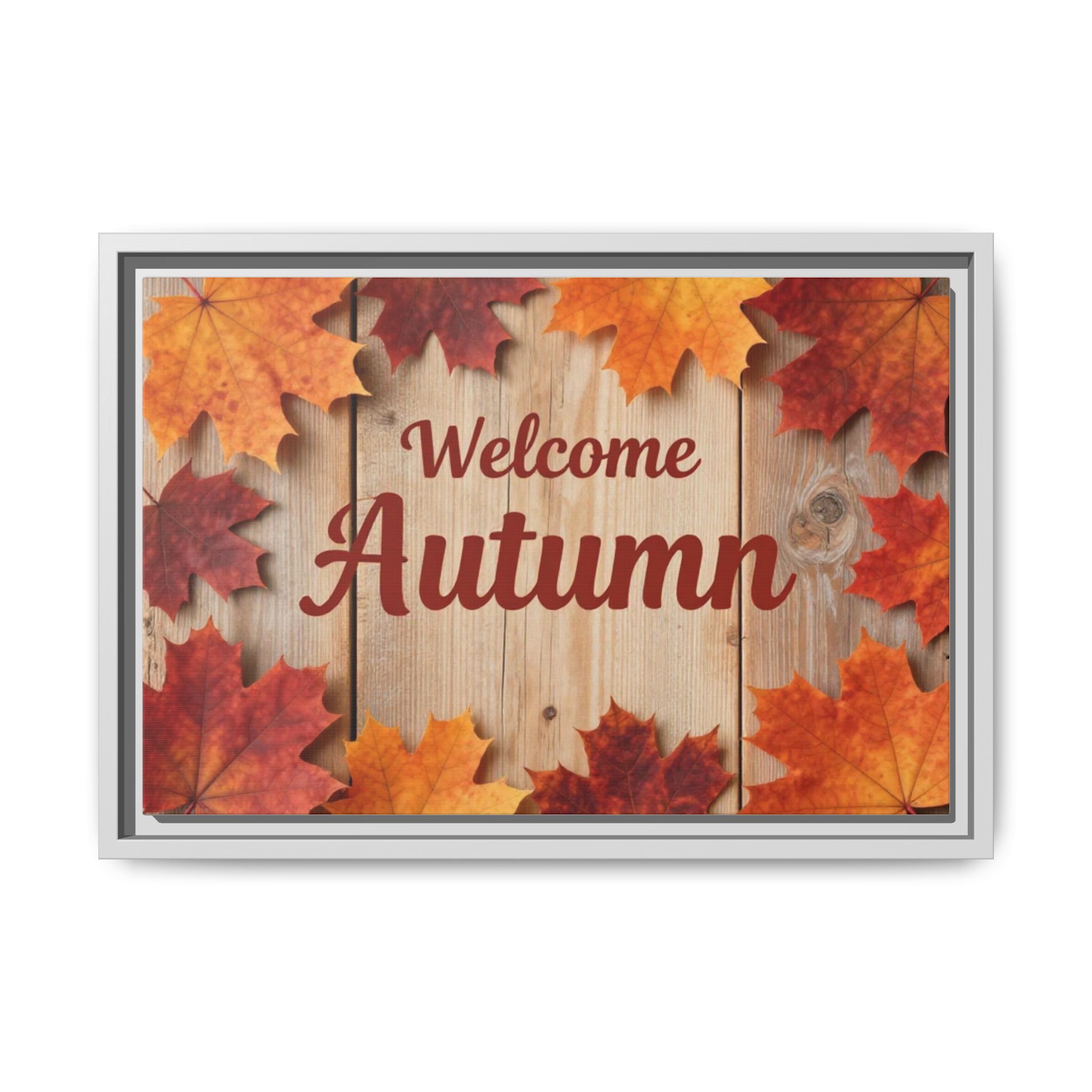 Welcome Autumn Framed Canvas Wall Art - Image 109