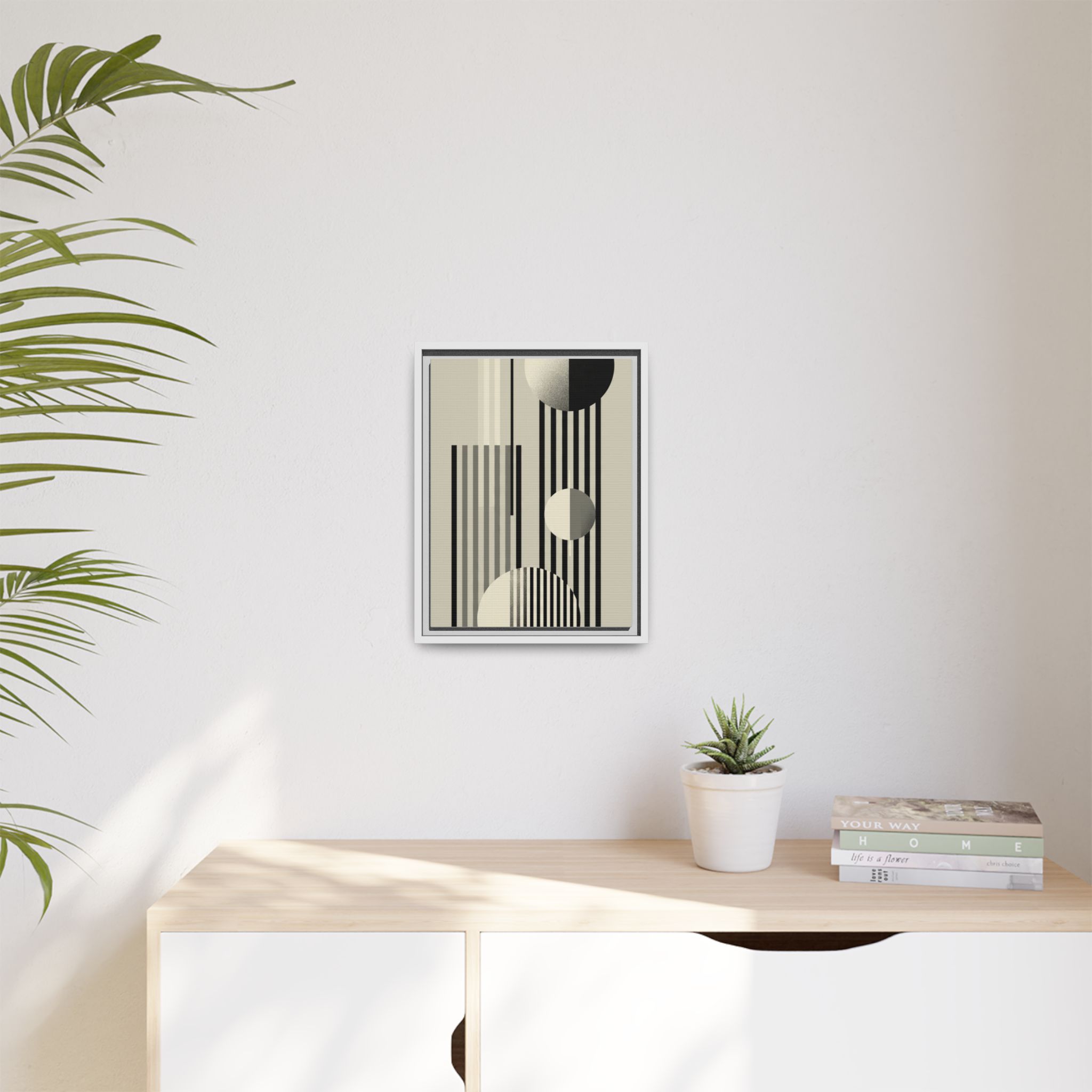 Abstract Geometric Canvas Print — Framed Matte Wall Art - Image 67