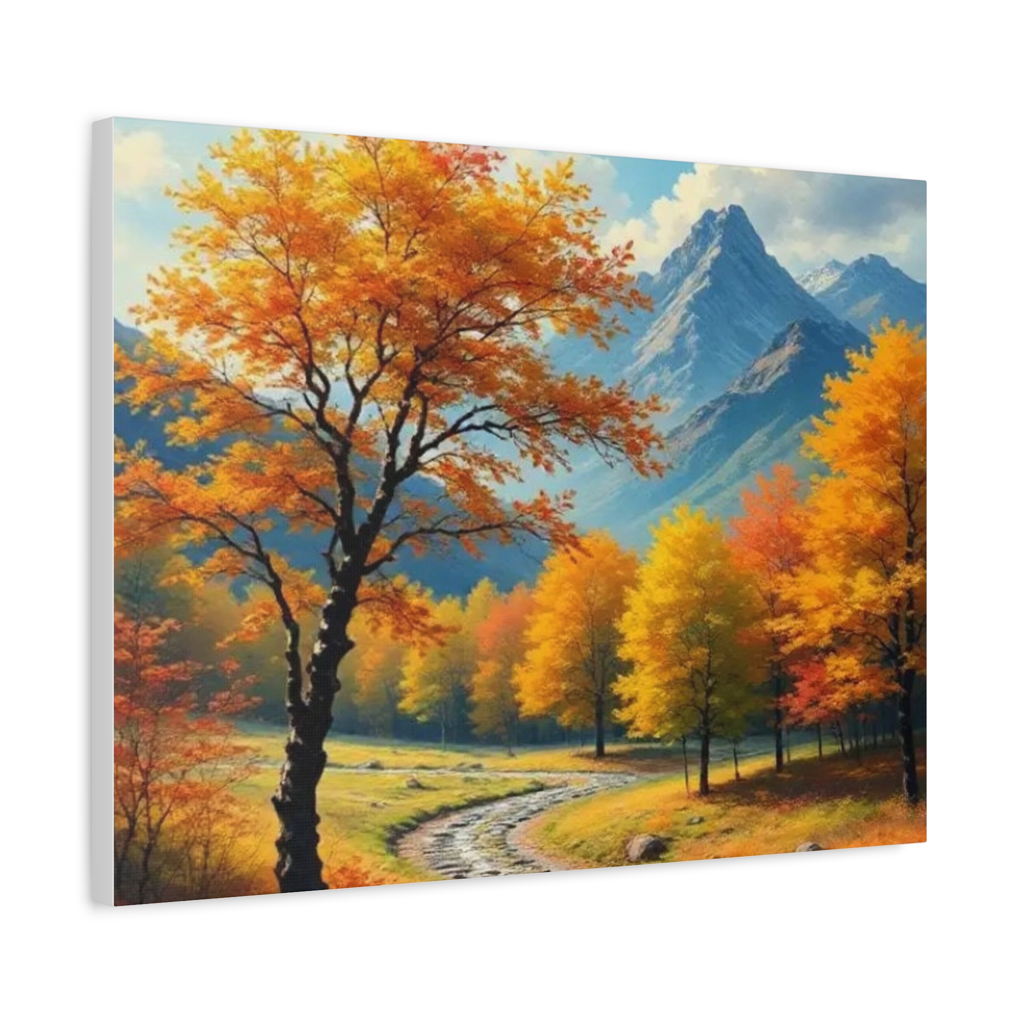 Autumn Mountain Path Canvas Print — Fall Landscape Wall Art - Image 6