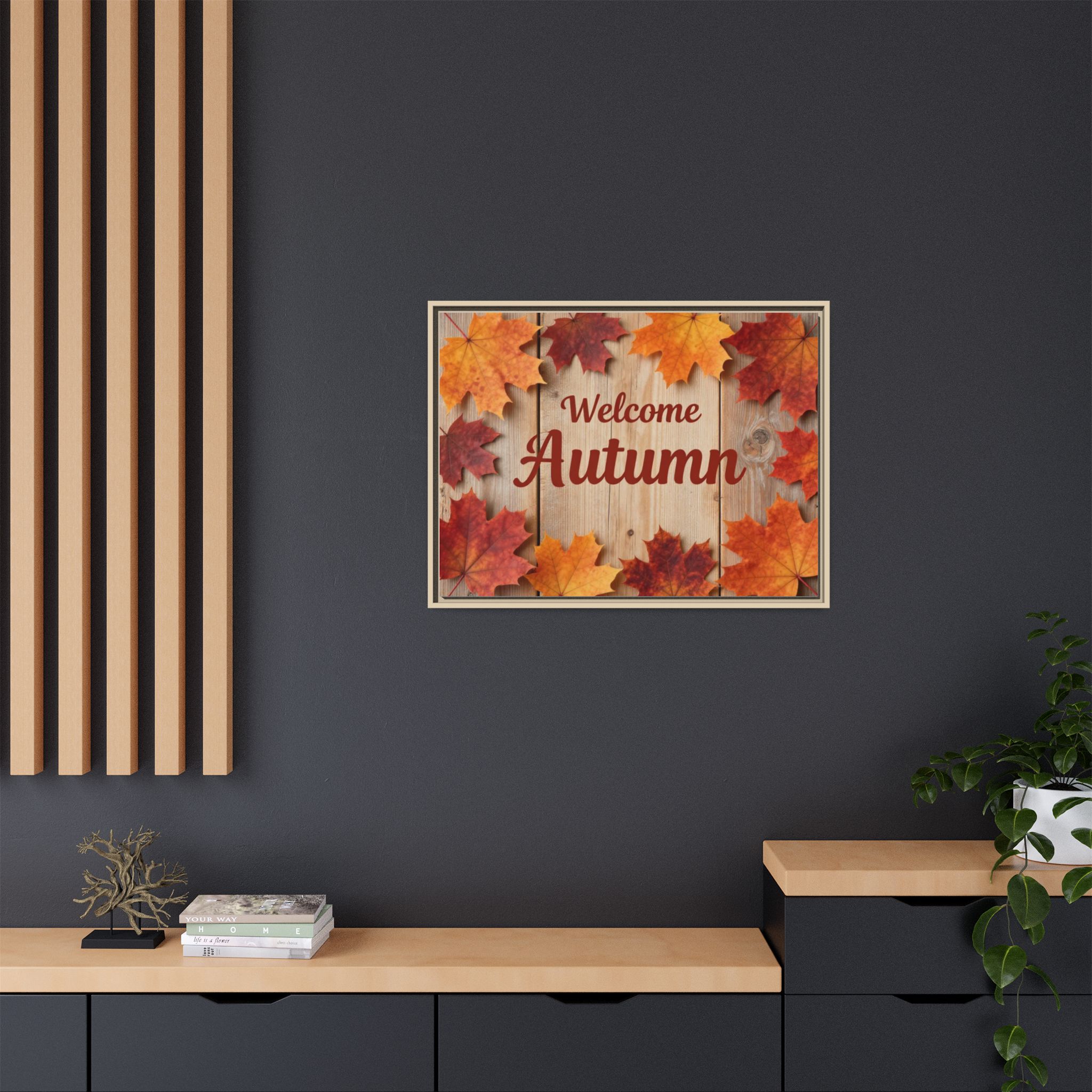 Welcome Autumn Framed Canvas Wall Art - Image 188
