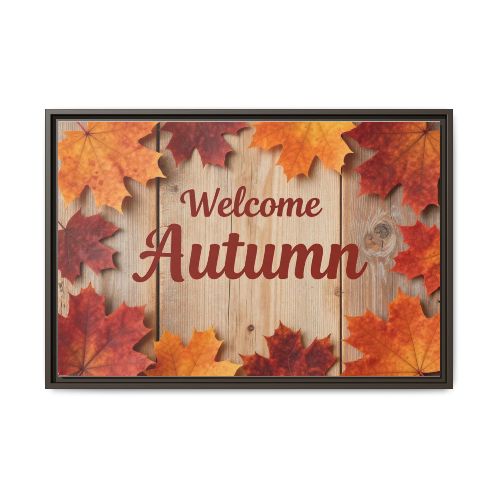 Welcome Autumn Framed Canvas Wall Art - Image 53
