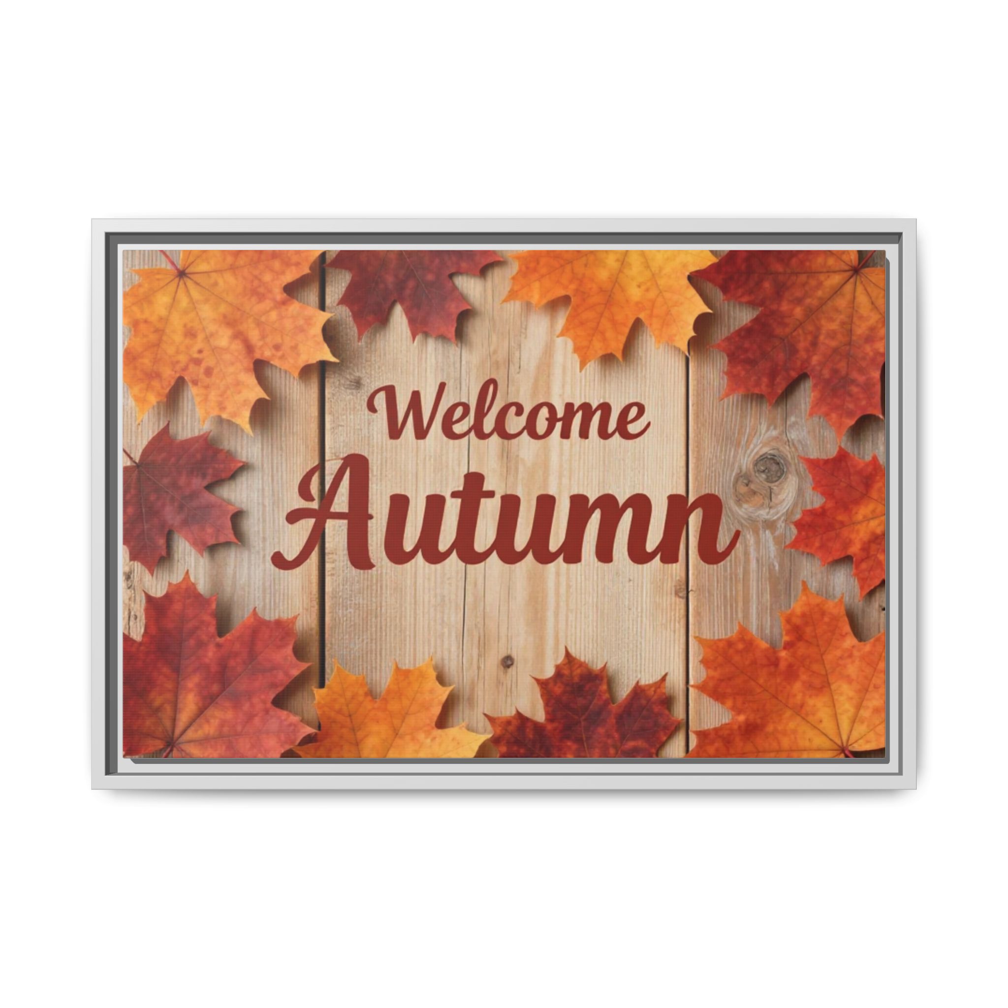 Welcome Autumn Framed Canvas Wall Art - Image 213