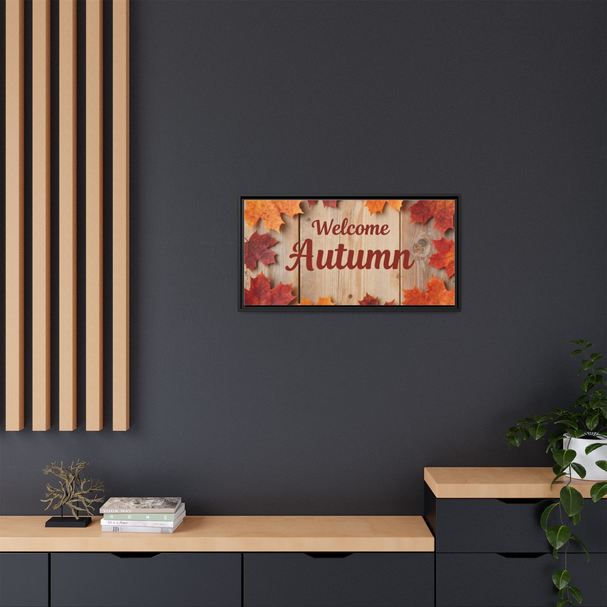 Welcome Autumn Framed Canvas Wall Art - Image 240