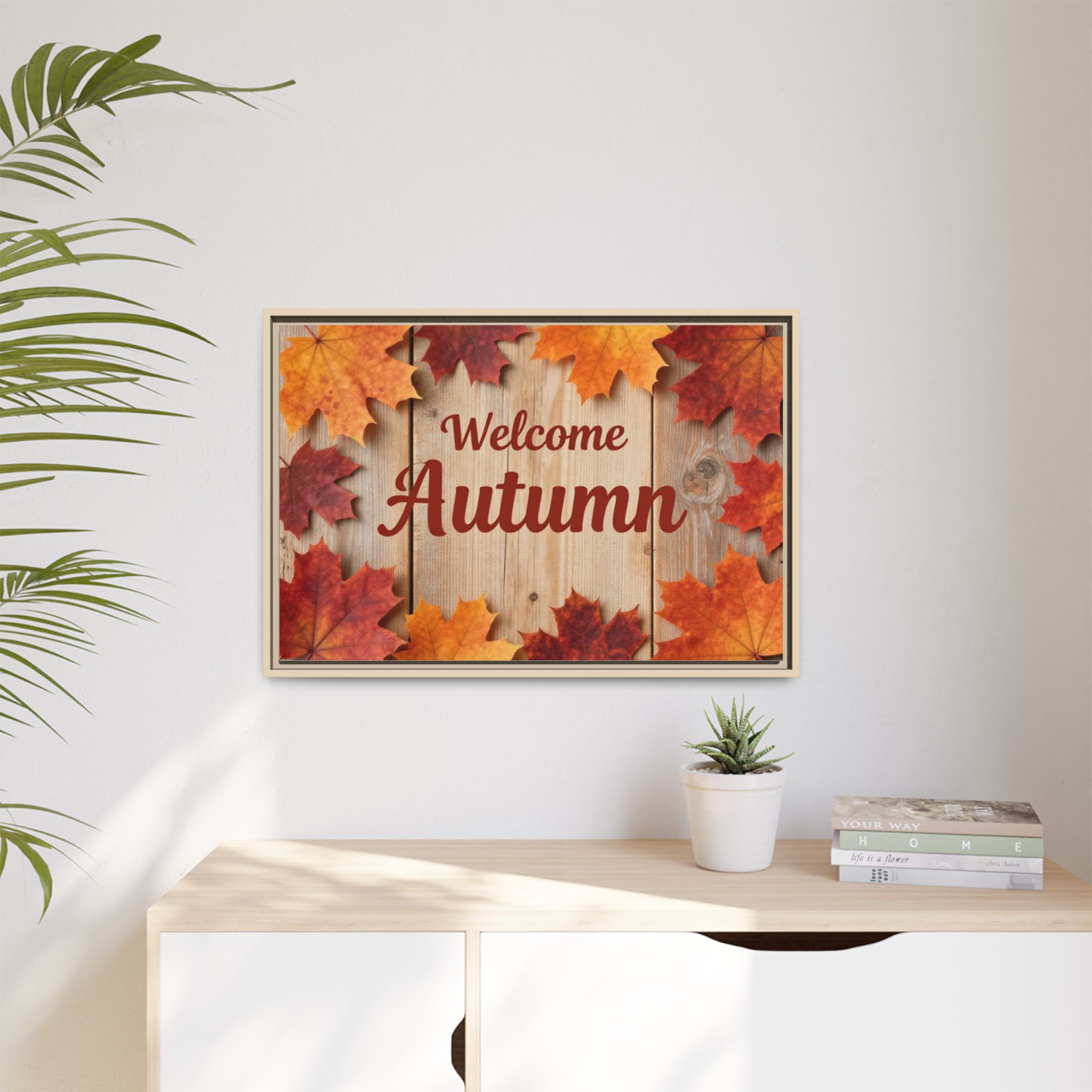 Welcome Autumn Framed Canvas Wall Art - Image 59