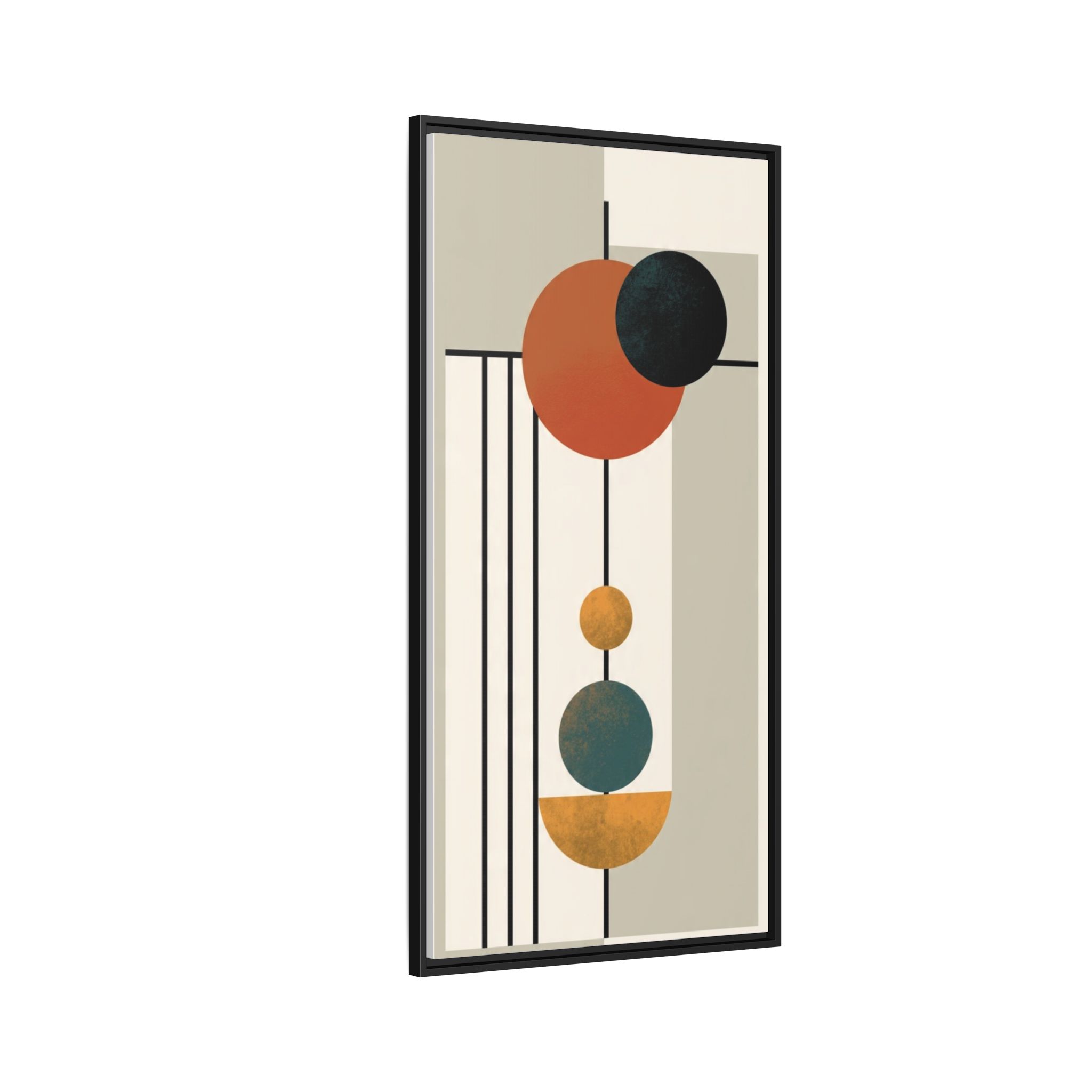 Abstract Geometric Wall Art Print — Matte Framed Canvas - Image 7