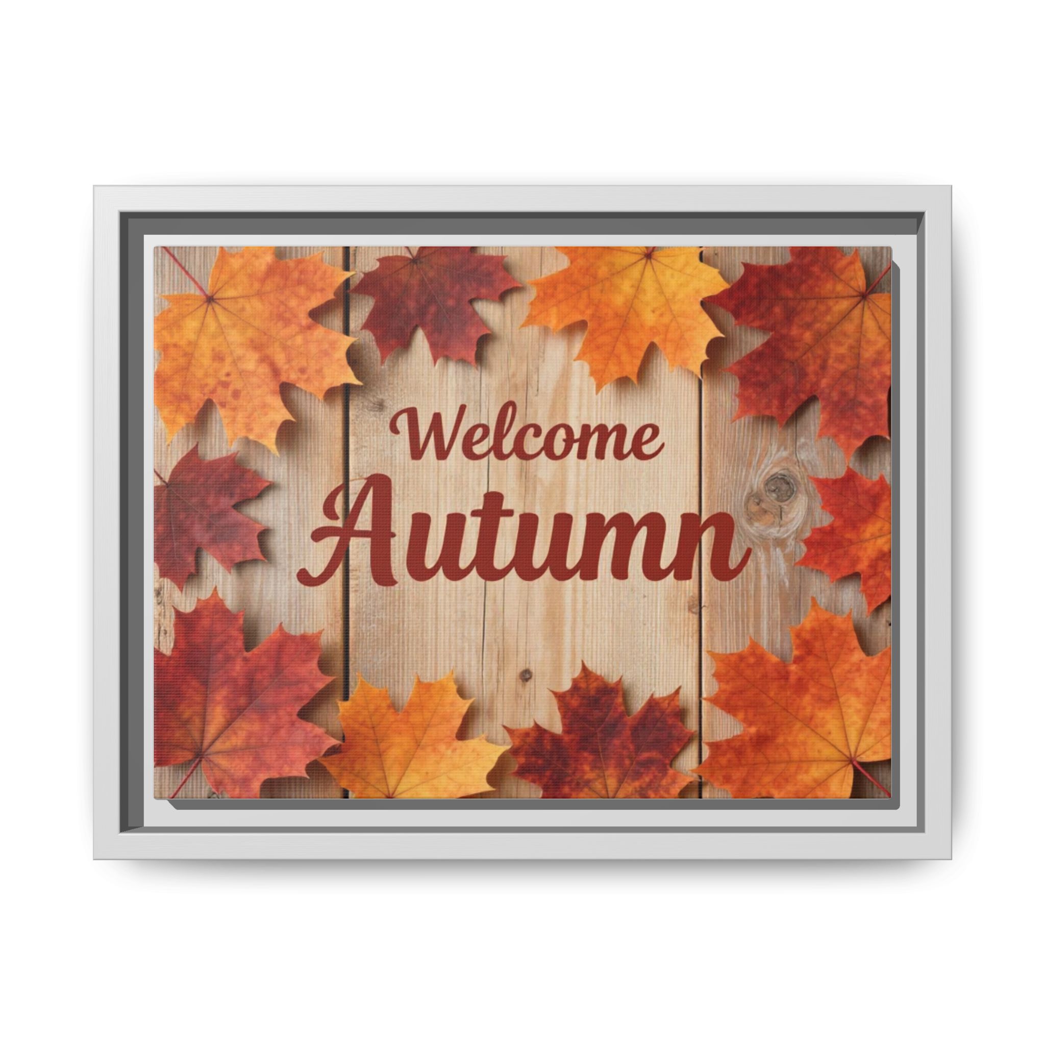 Welcome Autumn Framed Canvas Wall Art - Image 14
