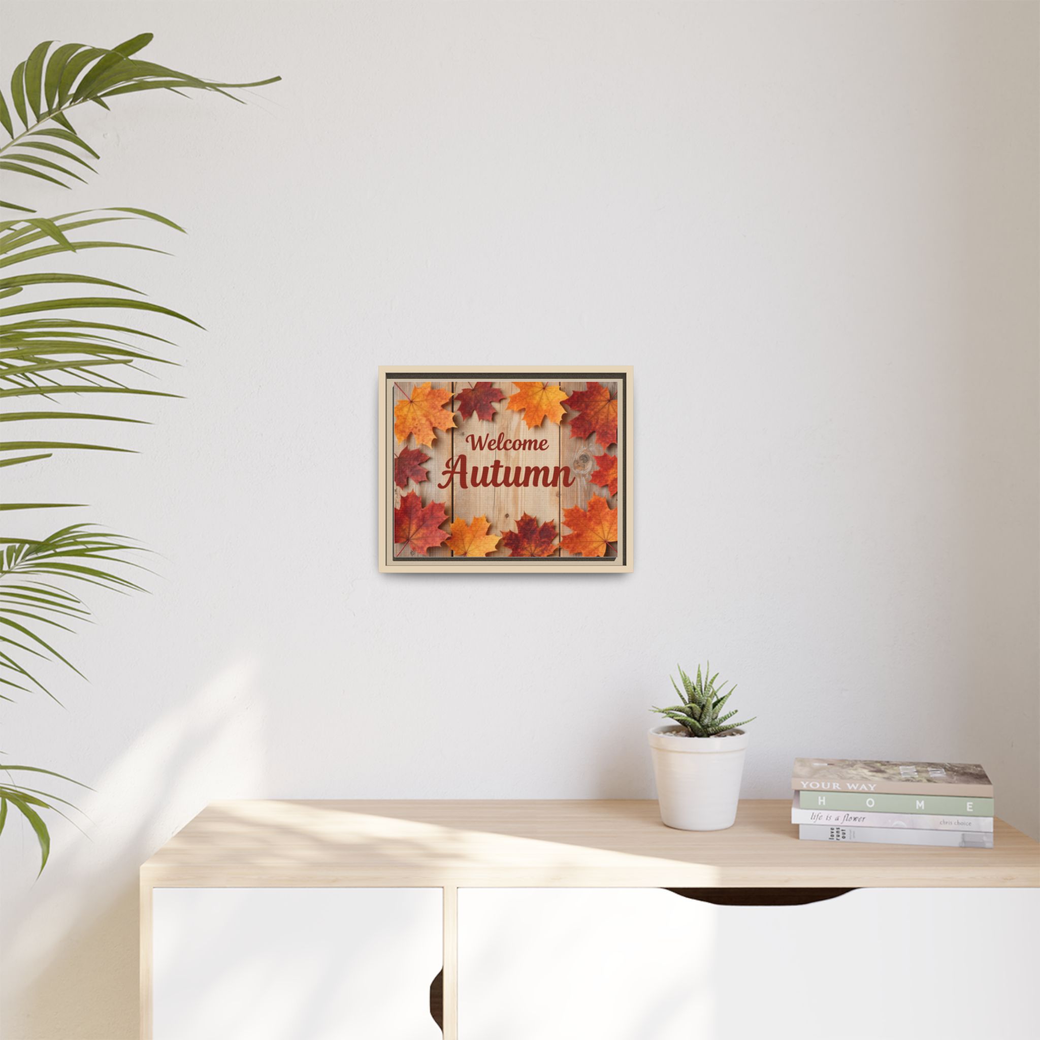 Welcome Autumn Framed Canvas Wall Art - Image 147