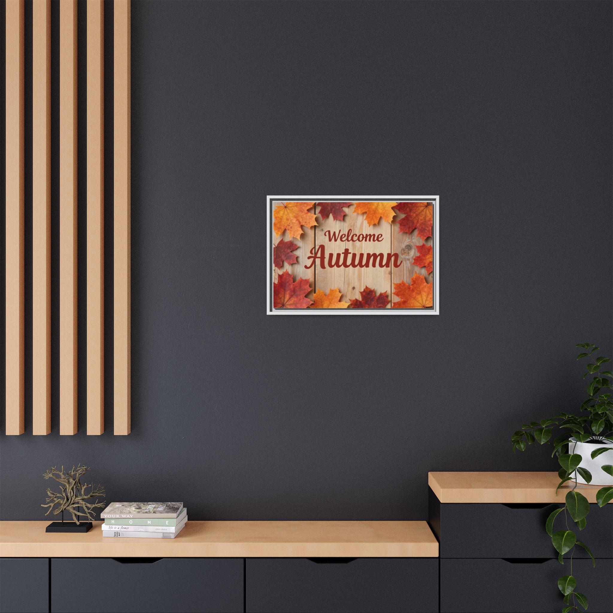 Welcome Autumn Framed Canvas Wall Art - Image 216