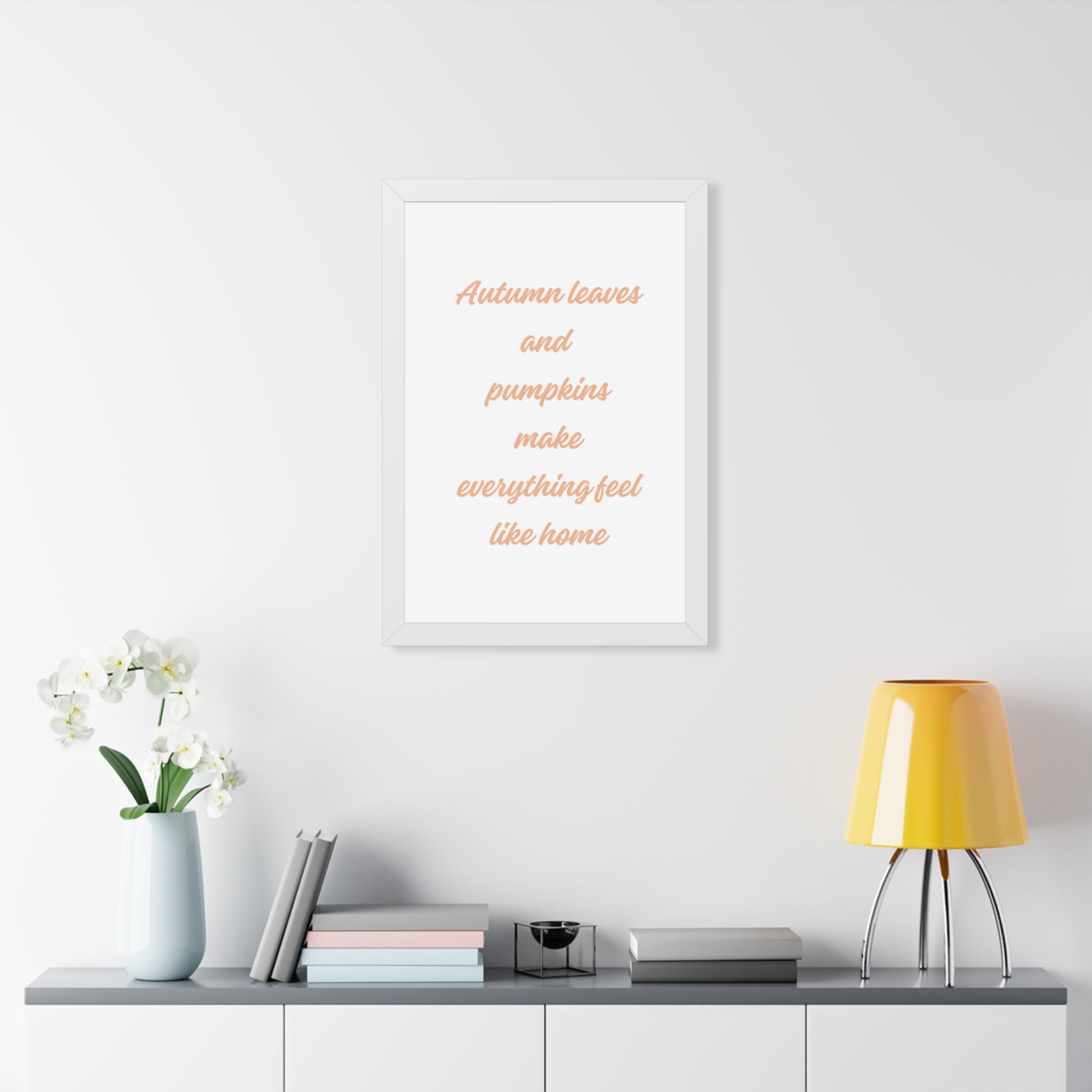 Autumn Leaves and Pumpkins Framed Poster — Cozy Fall Wall Art - Image 16