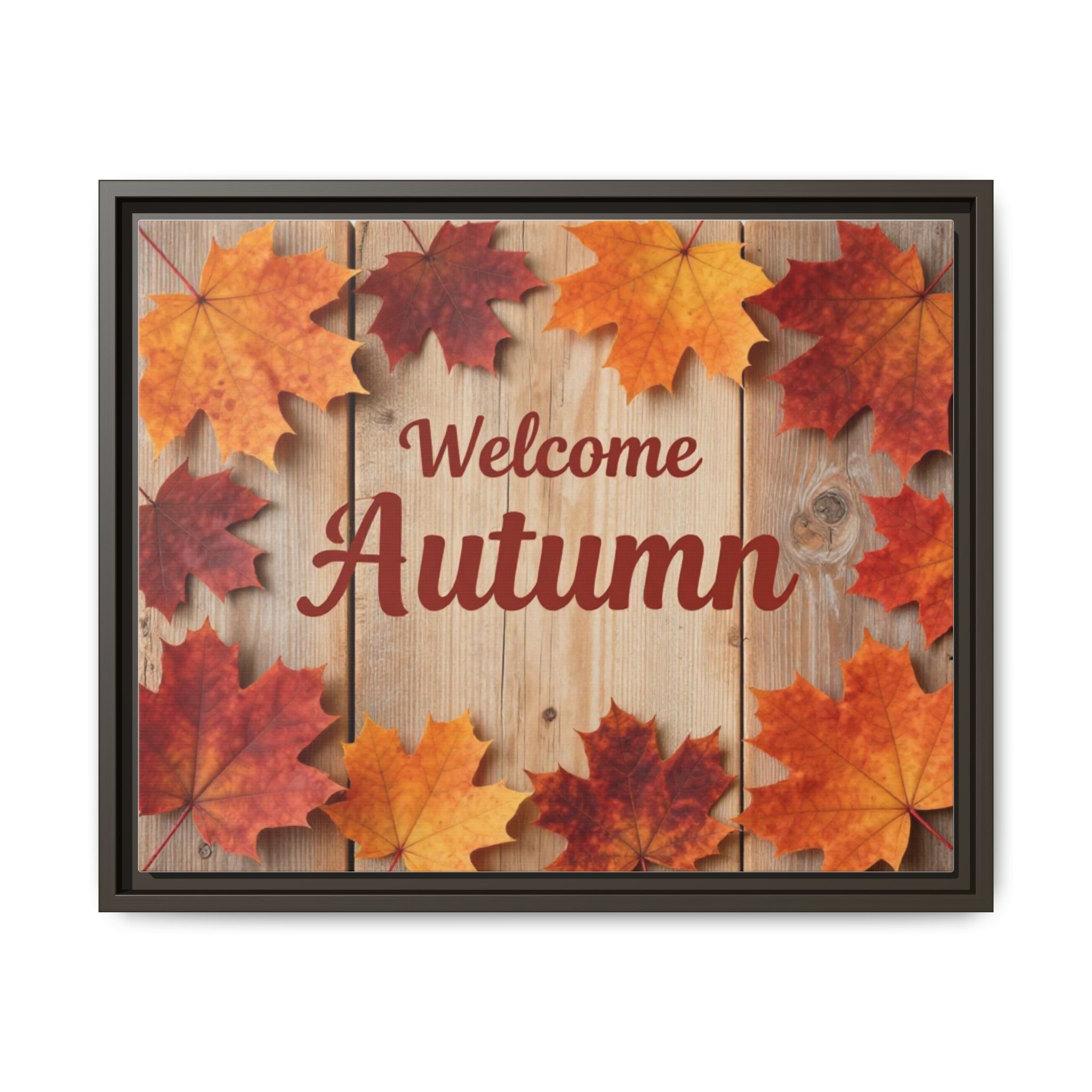 Welcome Autumn Framed Canvas Wall Art - Image 89