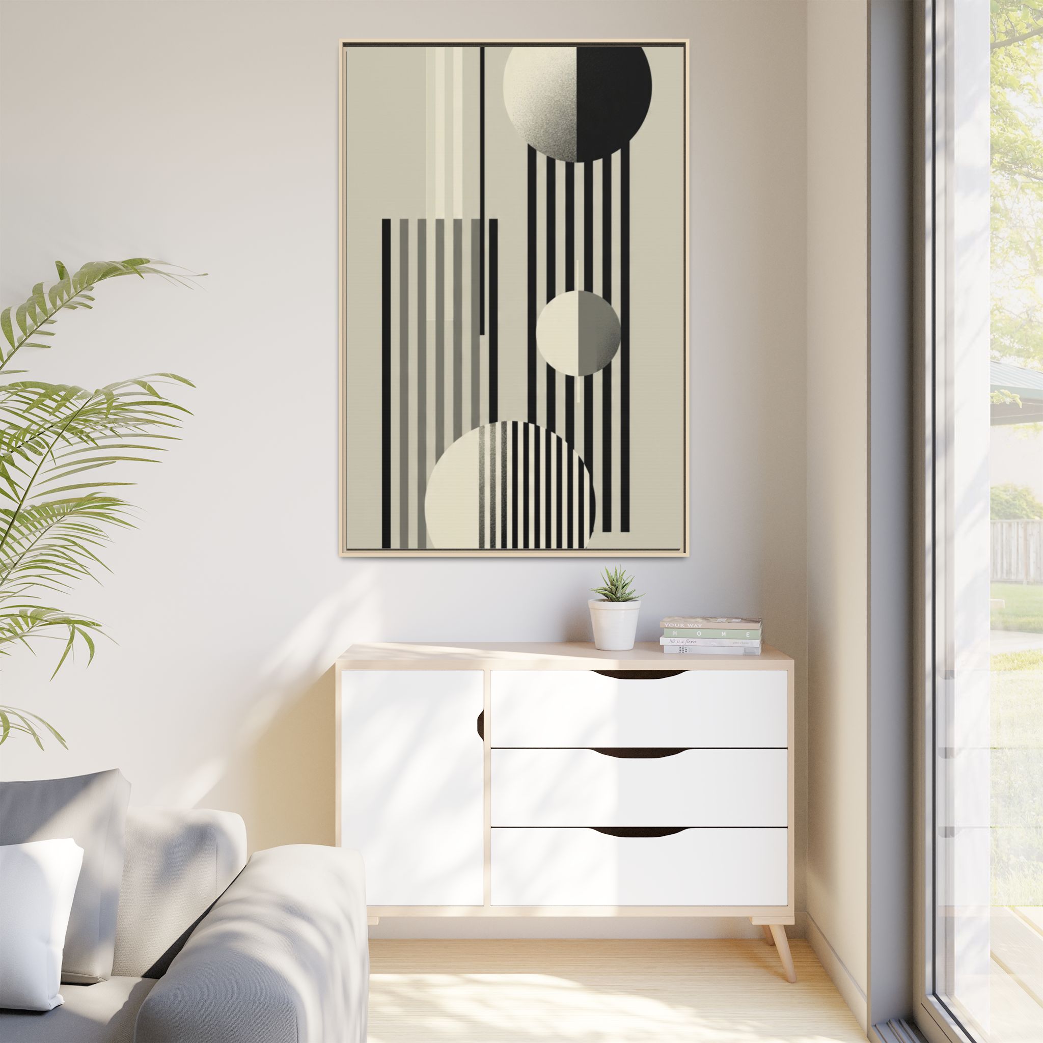 Abstract Geometric Canvas Print — Framed Matte Wall Art - Image 63