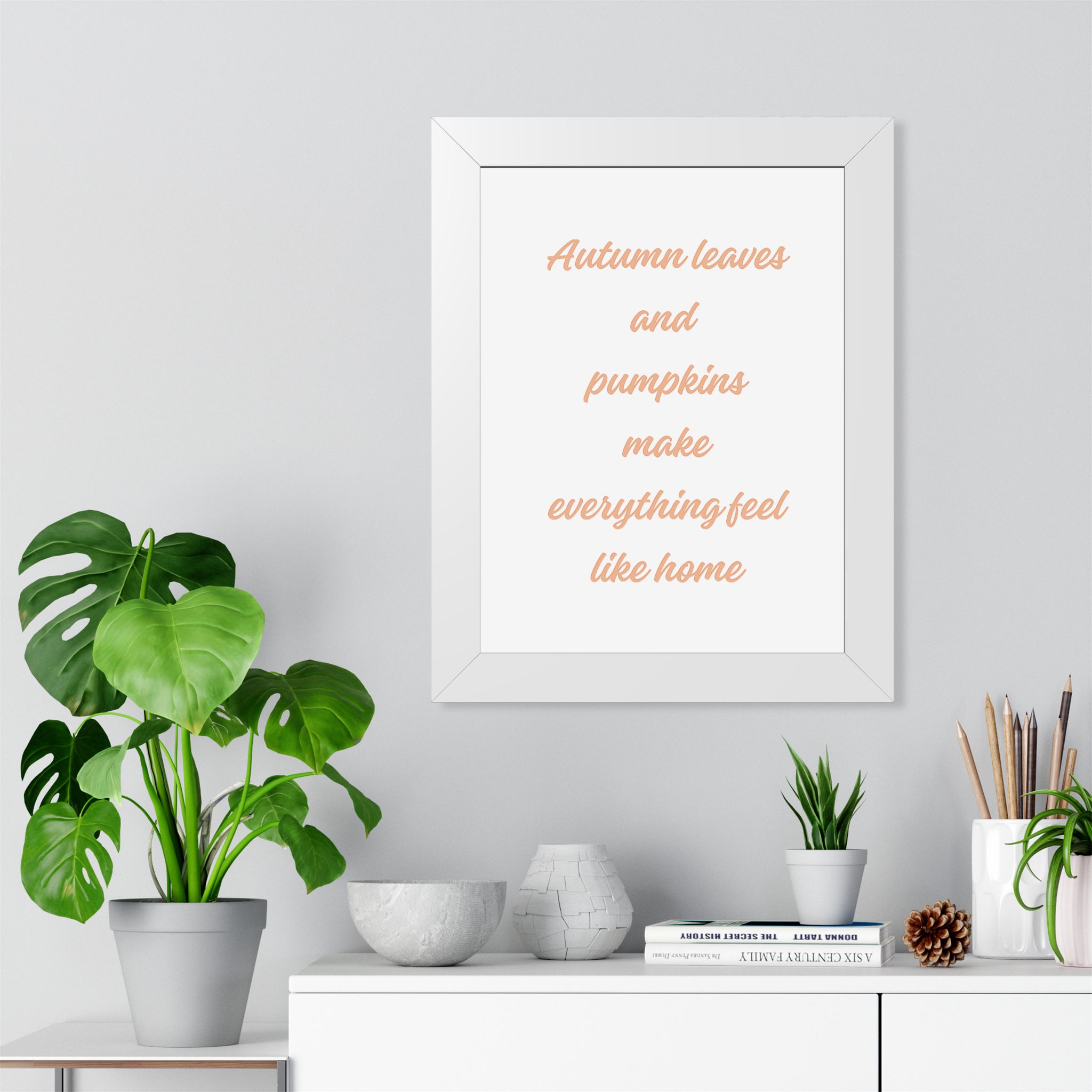 Autumn Leaves and Pumpkins Framed Poster — Cozy Fall Wall Art - Image 12