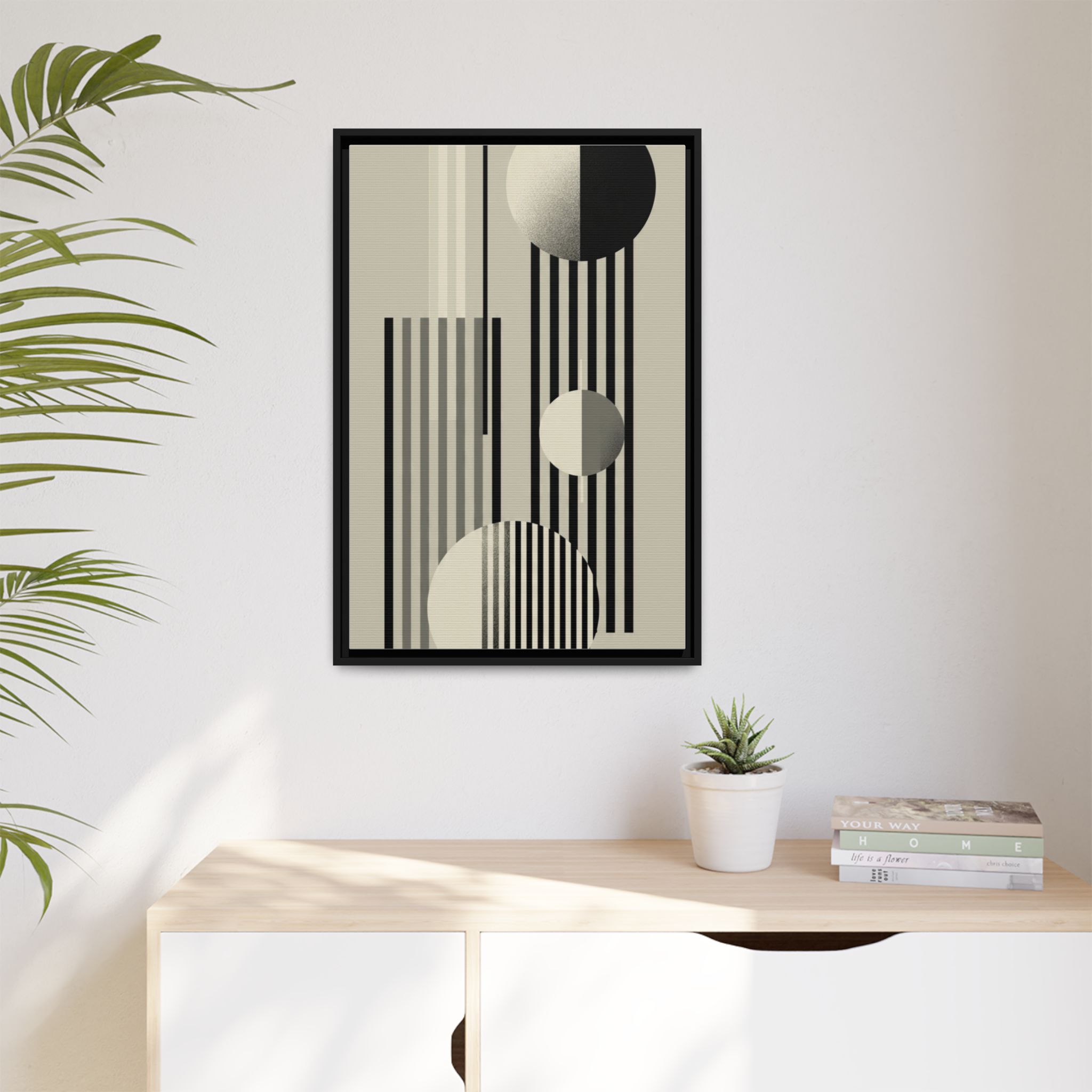 Abstract Geometric Canvas Print — Framed Matte Wall Art - Image 131