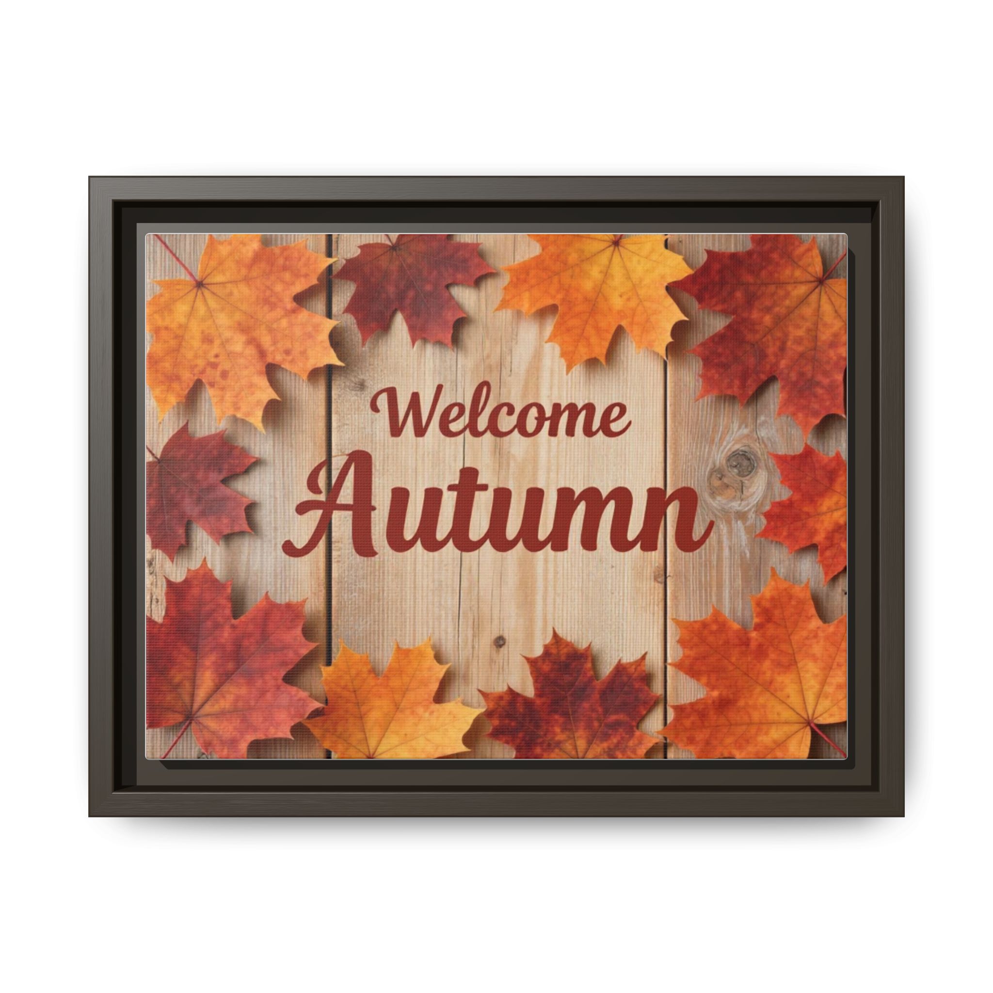 Welcome Autumn Framed Canvas Wall Art - Image 2