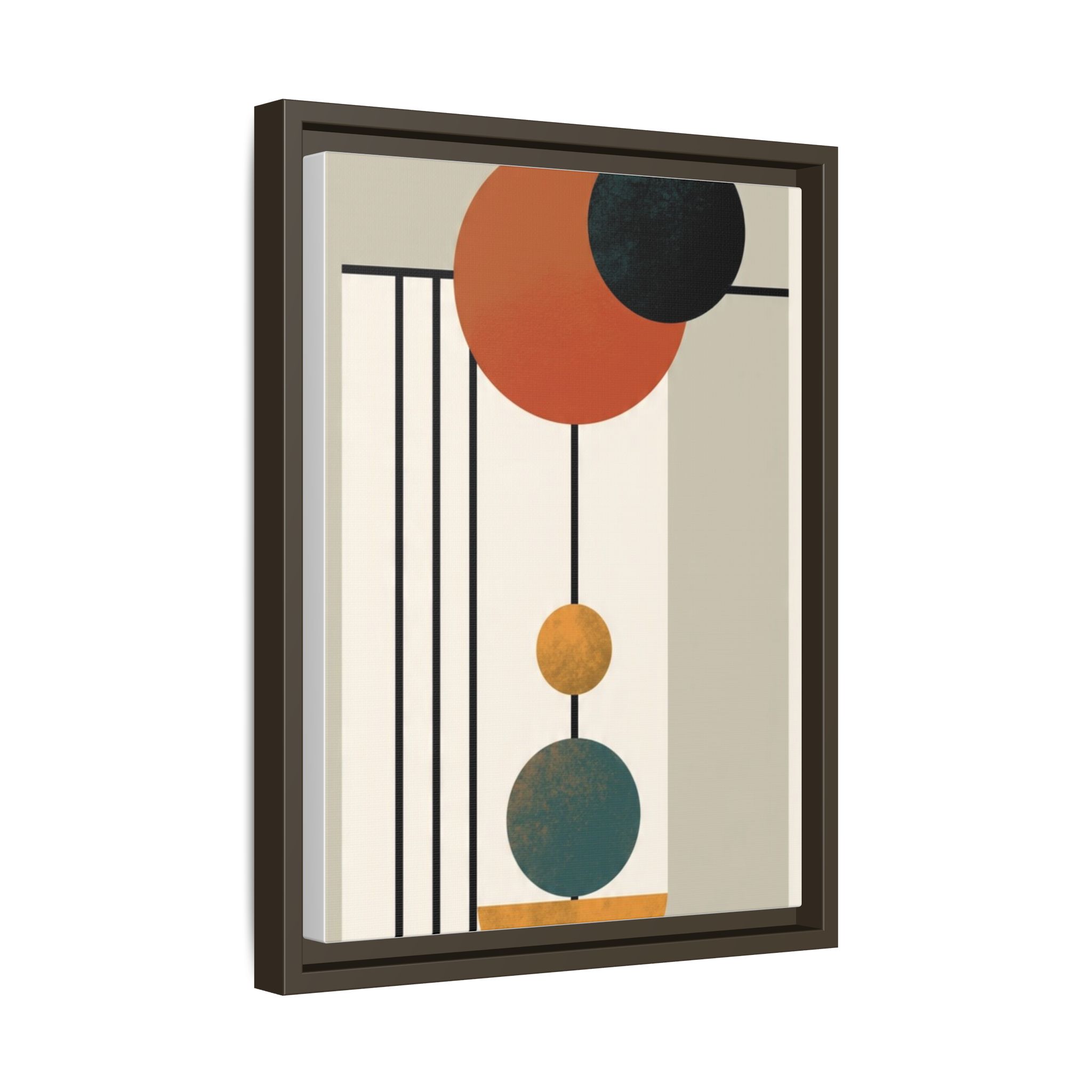 Abstract Geometric Wall Art Print — Matte Framed Canvas - Image 74