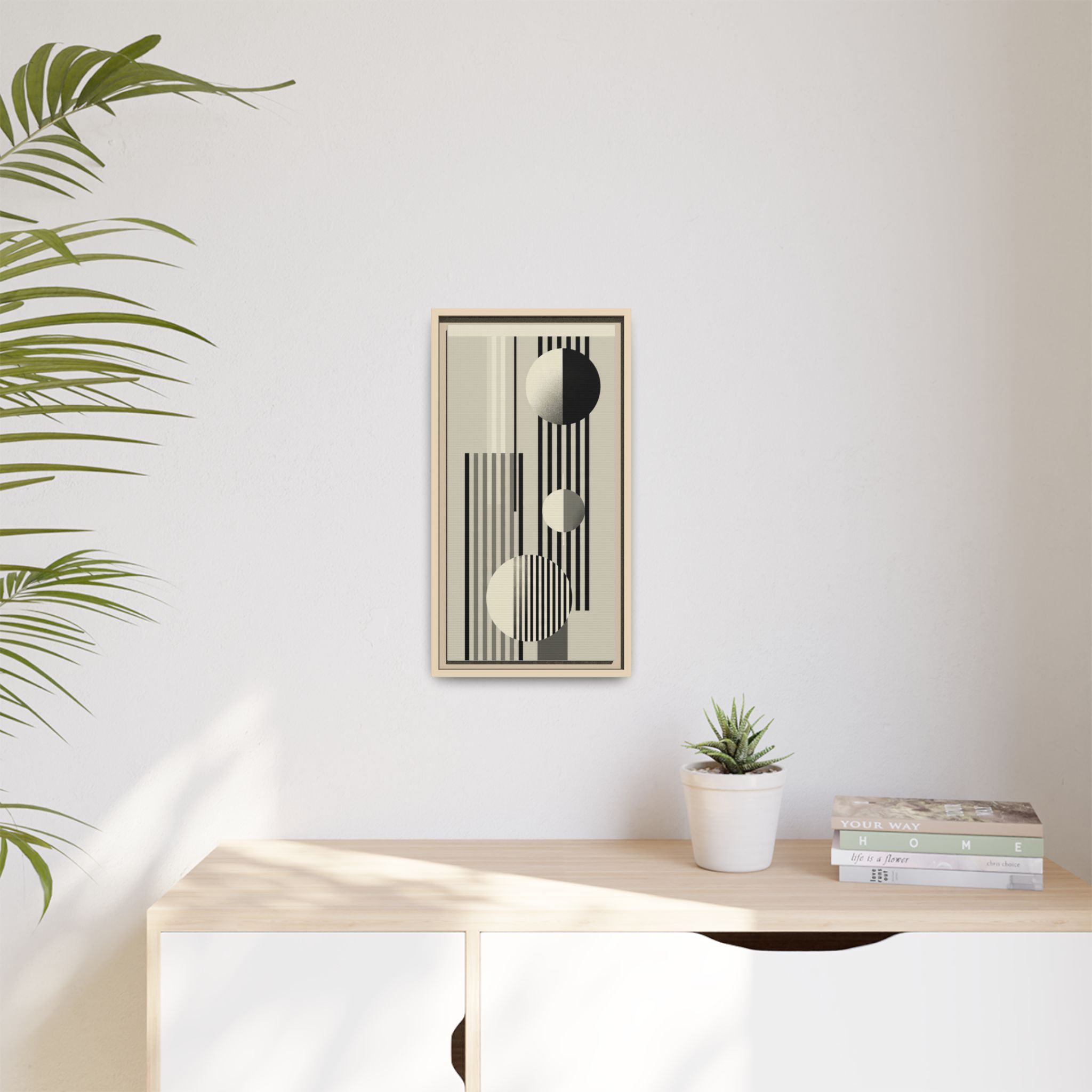 Abstract Geometric Canvas Print — Framed Matte Wall Art - Image 91
