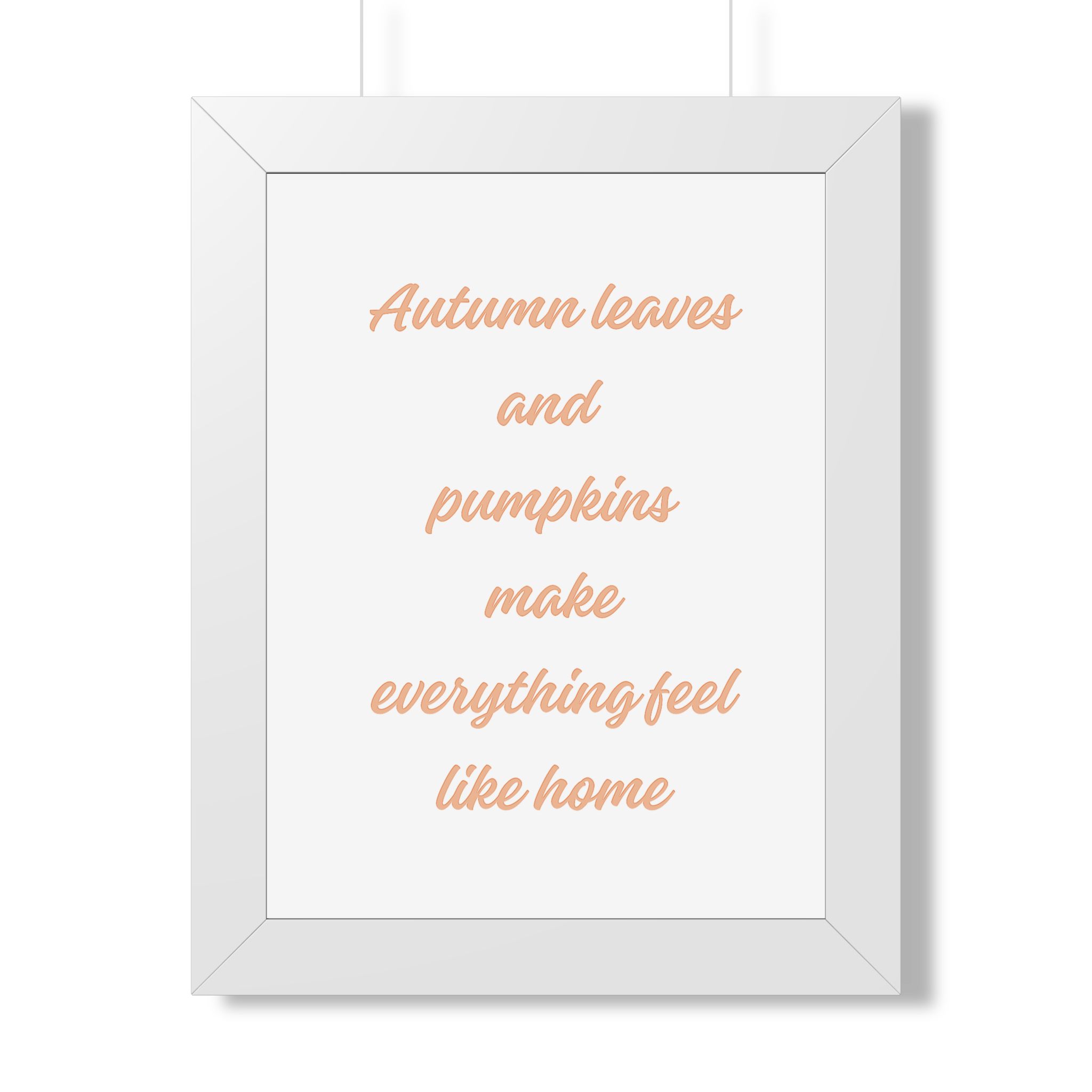 Autumn Leaves and Pumpkins Framed Poster — Cozy Fall Wall Art - Image 11