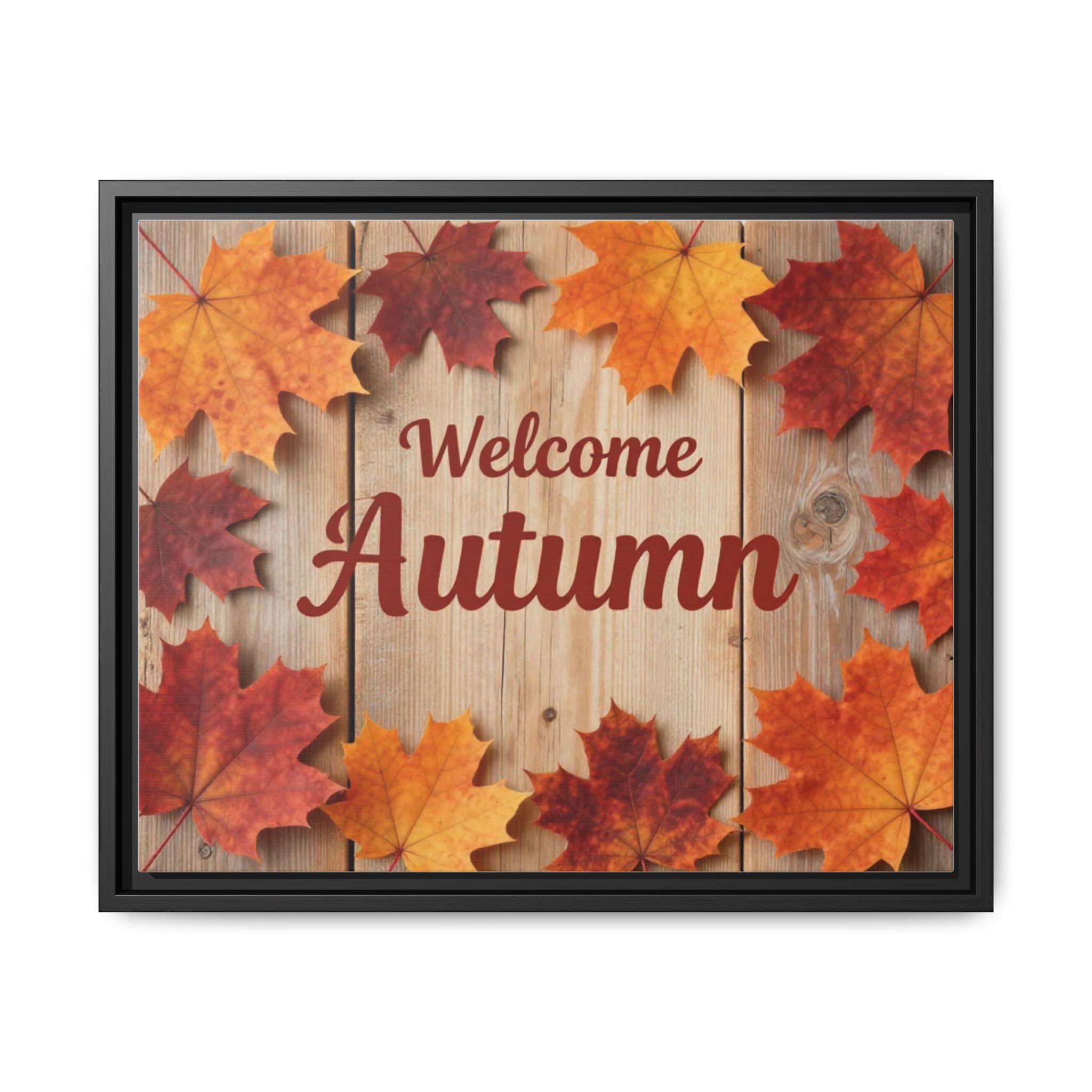 Welcome Autumn Framed Canvas Wall Art - Image 93