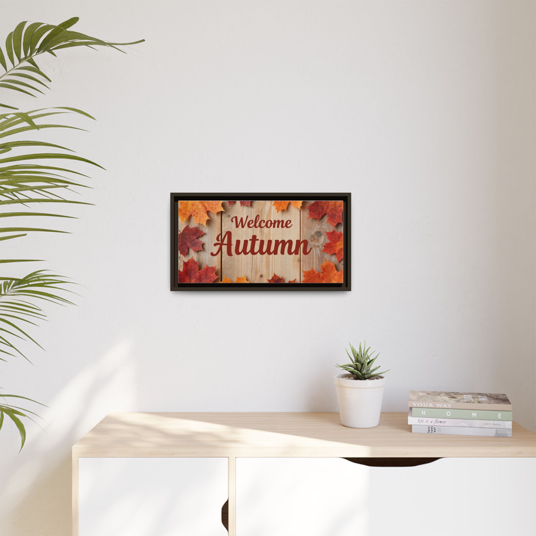 Welcome Autumn Framed Canvas Wall Art - Image 143
