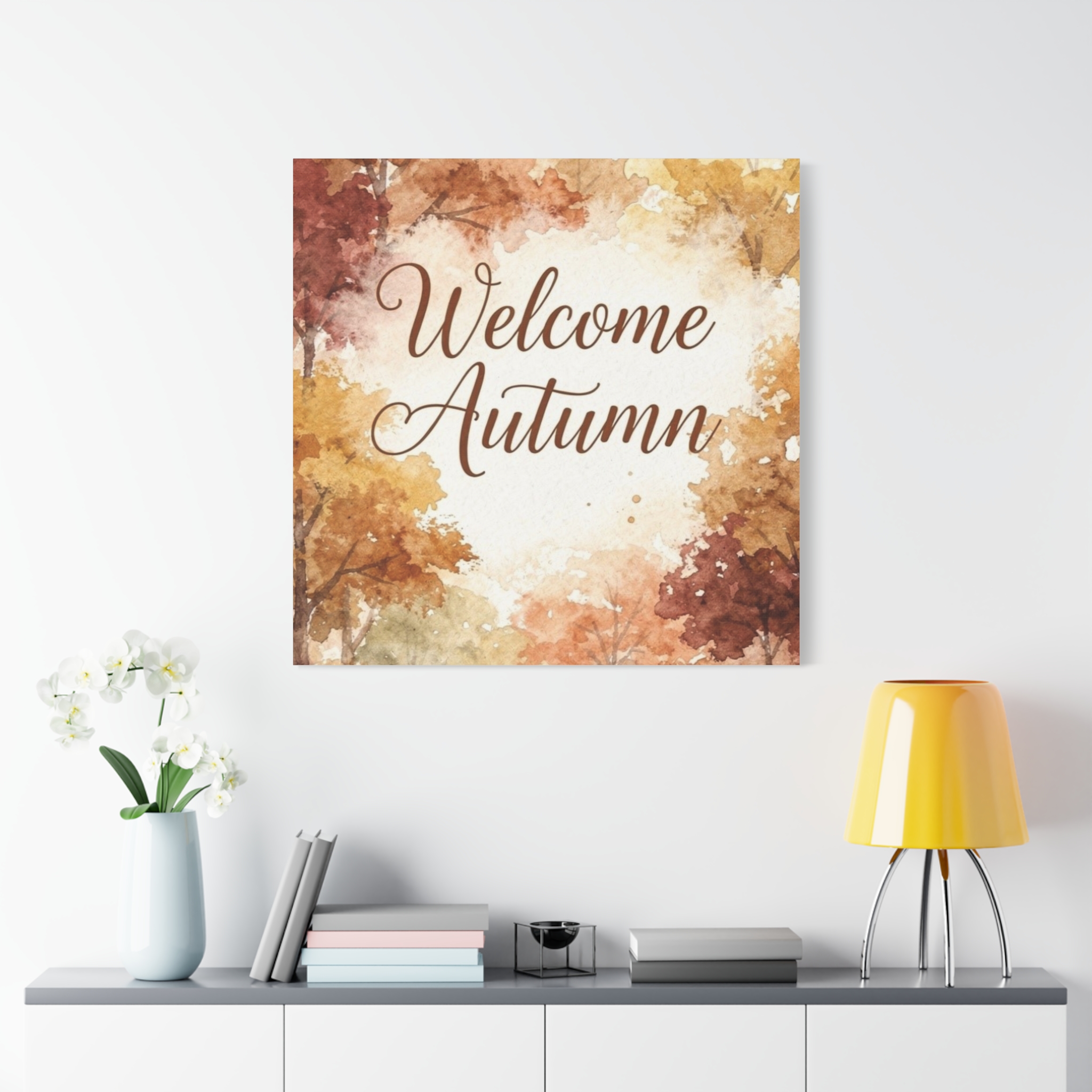 Welcome Autumn Matte Canvas Wall Art — Stretched Fall Home Decor - Image 3
