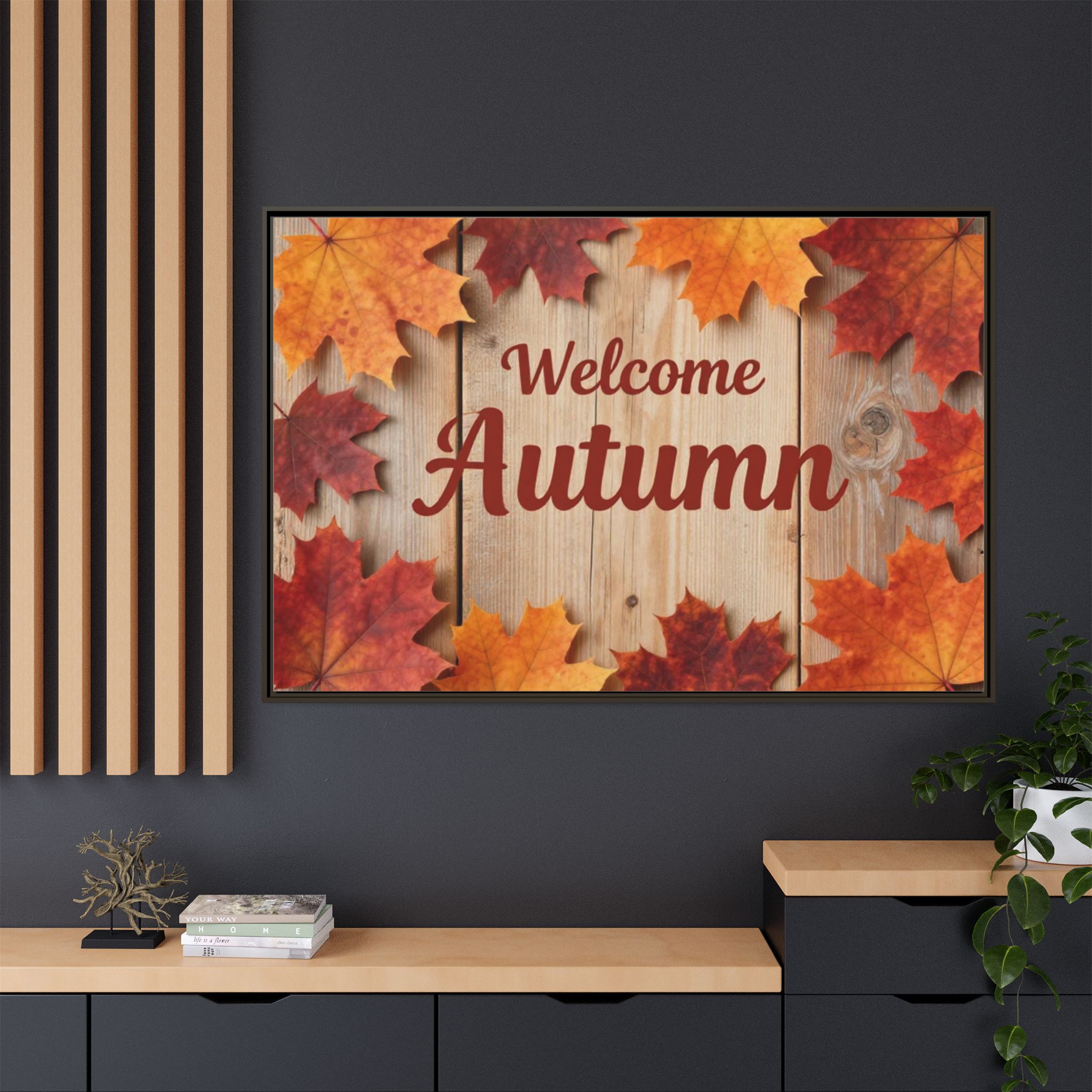 Welcome Autumn Framed Canvas Wall Art - Image 37