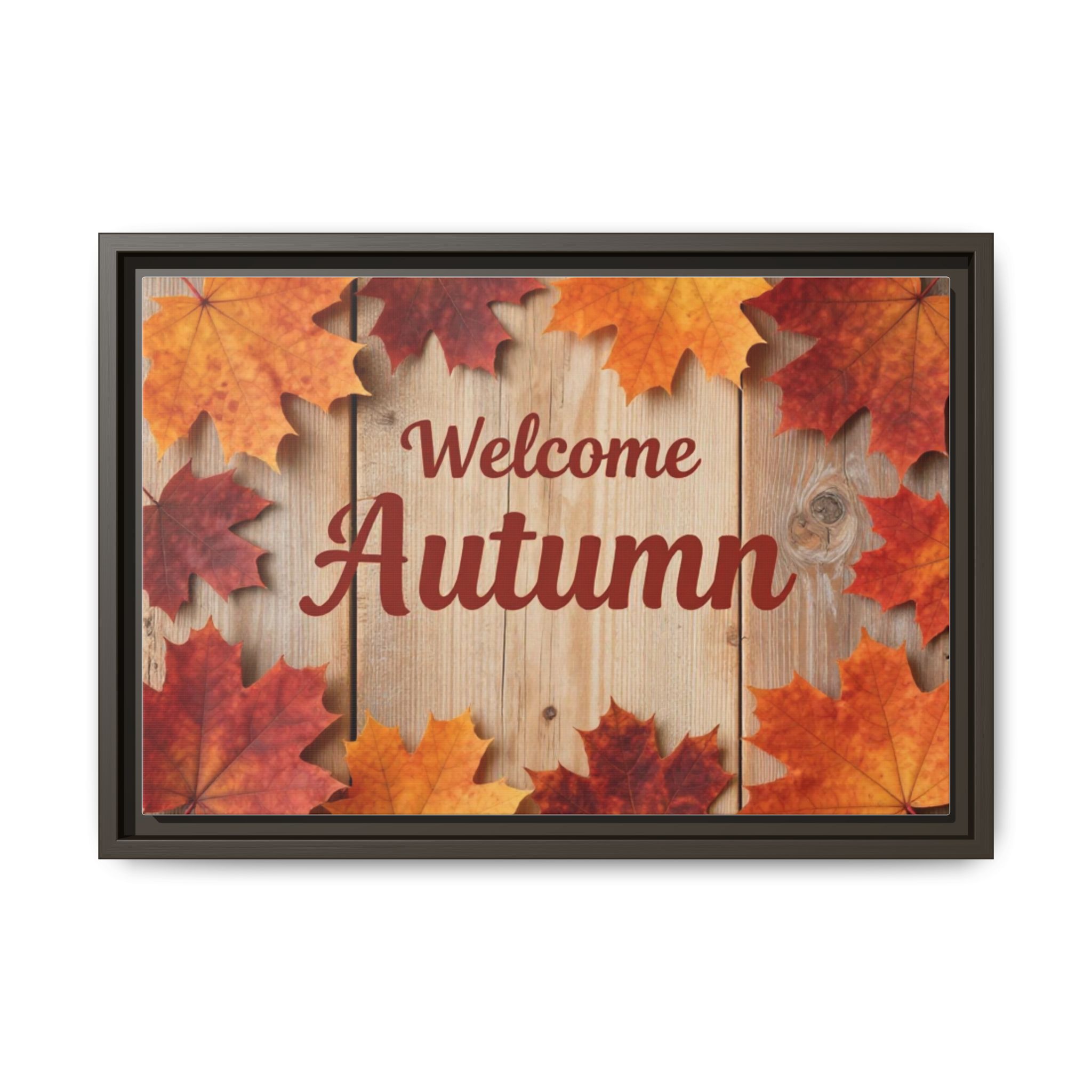Welcome Autumn Framed Canvas Wall Art - Image 97
